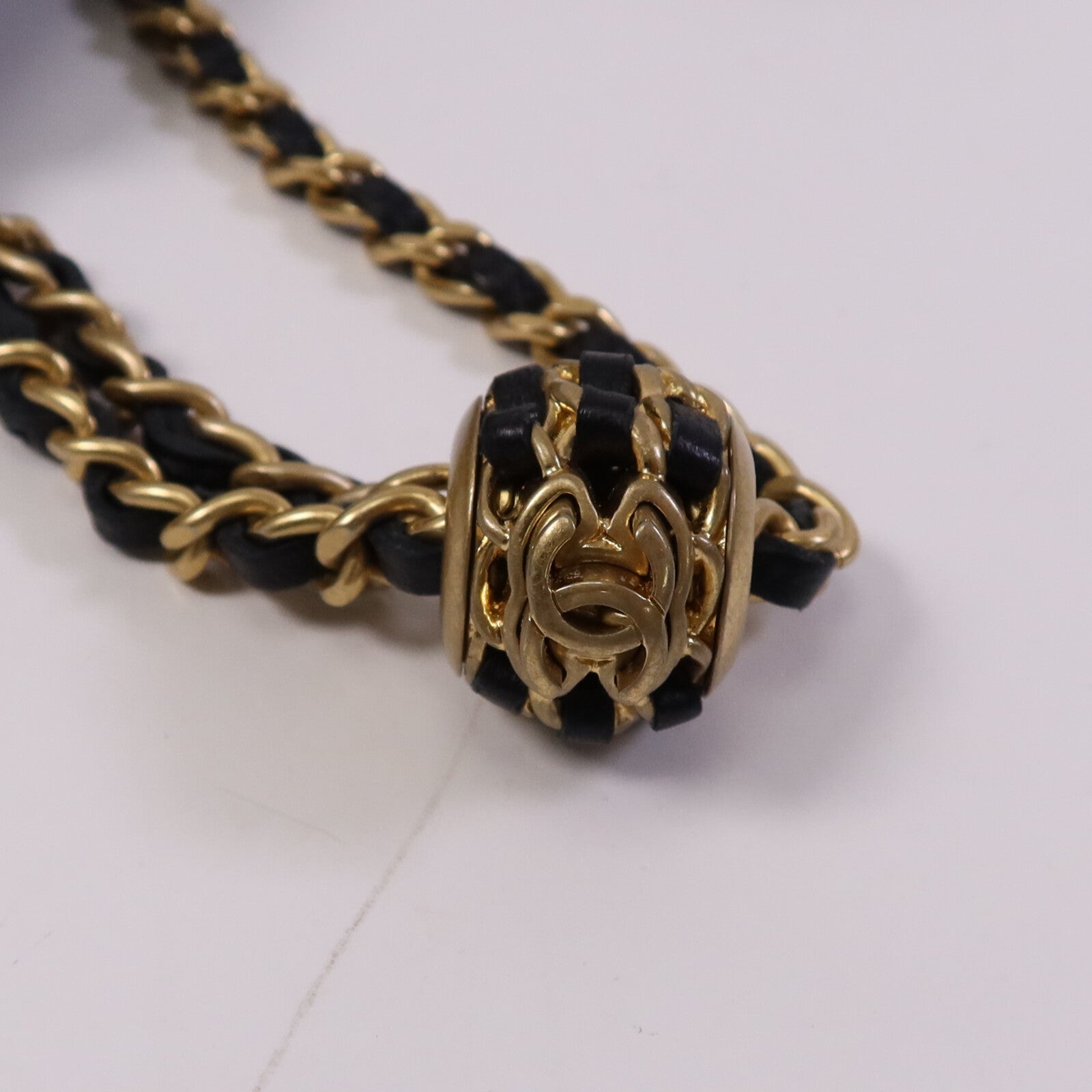 CHANEL 羊皮皮革Chain Shoulder Bag金扣鏈帶肩背袋