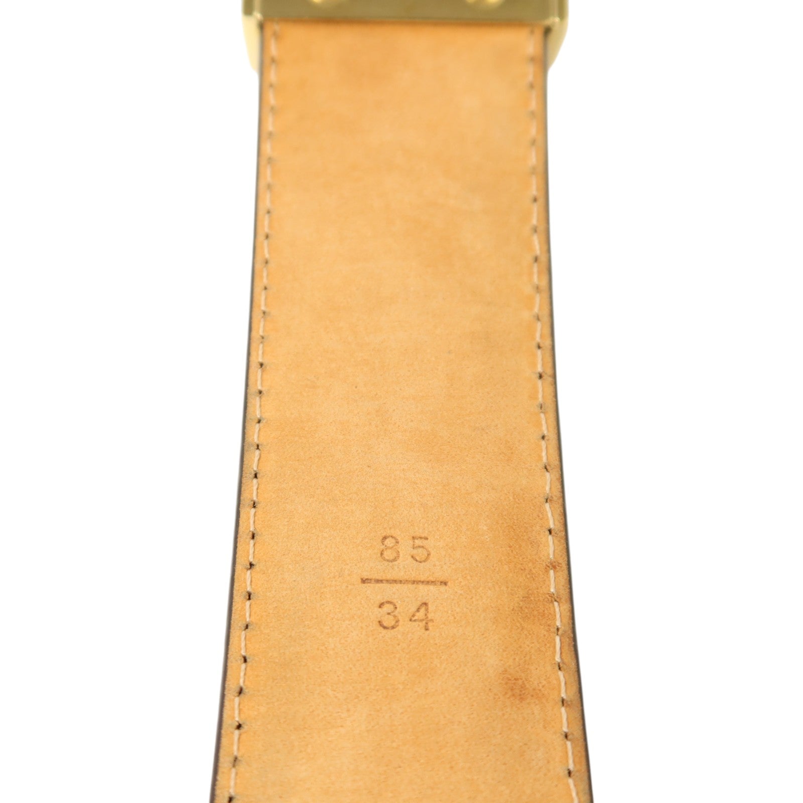LOUIS VUITTON Monogram Santur Carre Belt 85cm金扣腰帶