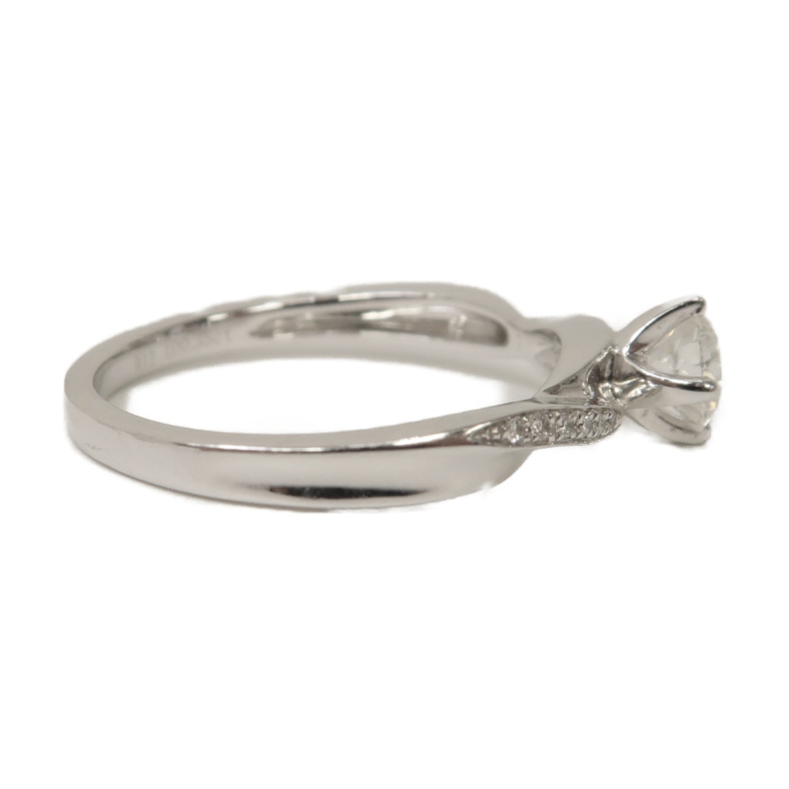JEWELRY PT900鉑金Platinum Diamond Ring 0.35ct鑽石戒指US#5.75