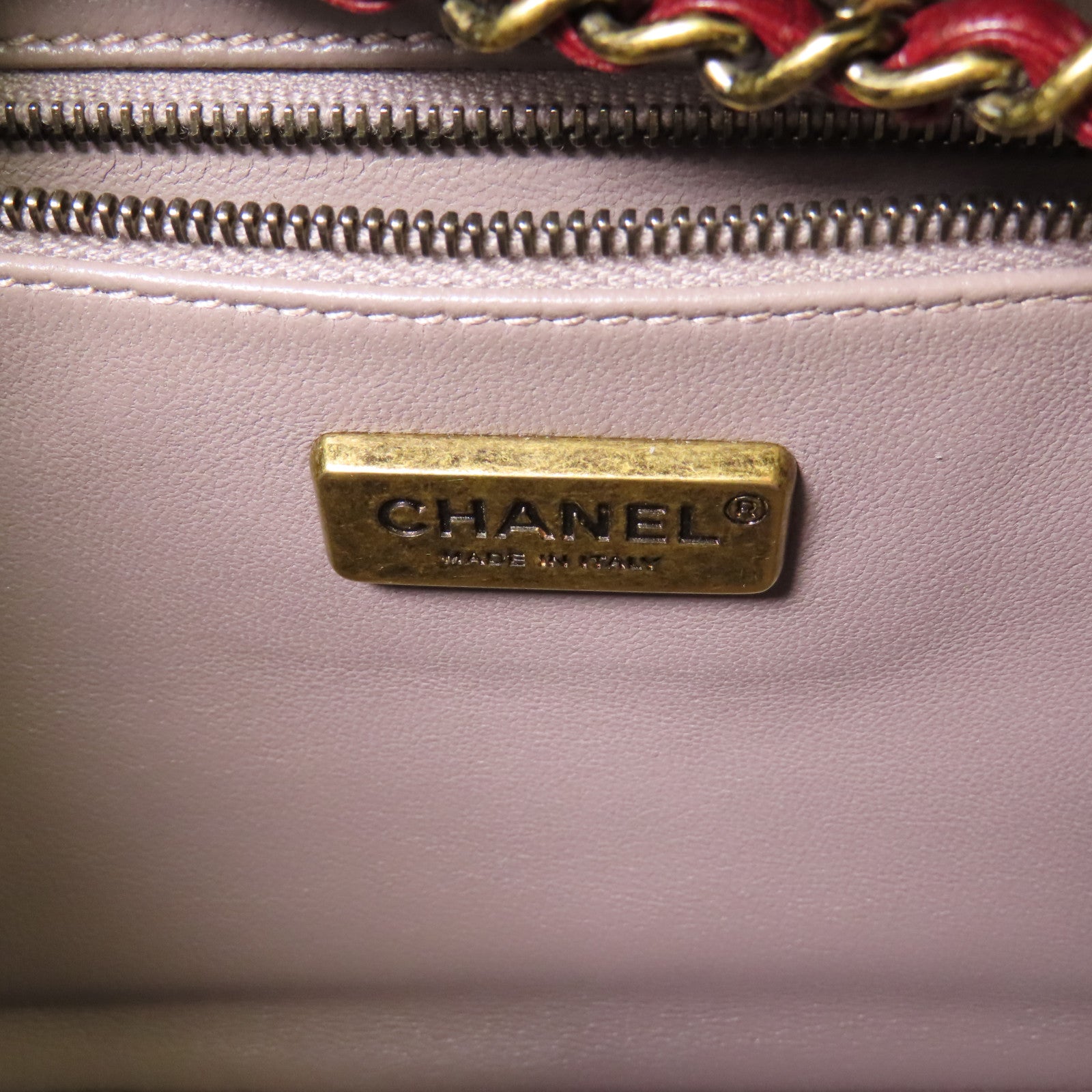CHANEL 【激減優惠】蛇皮/牛皮皮革2 Way Bag鏈帶手挽肩背兩用袋