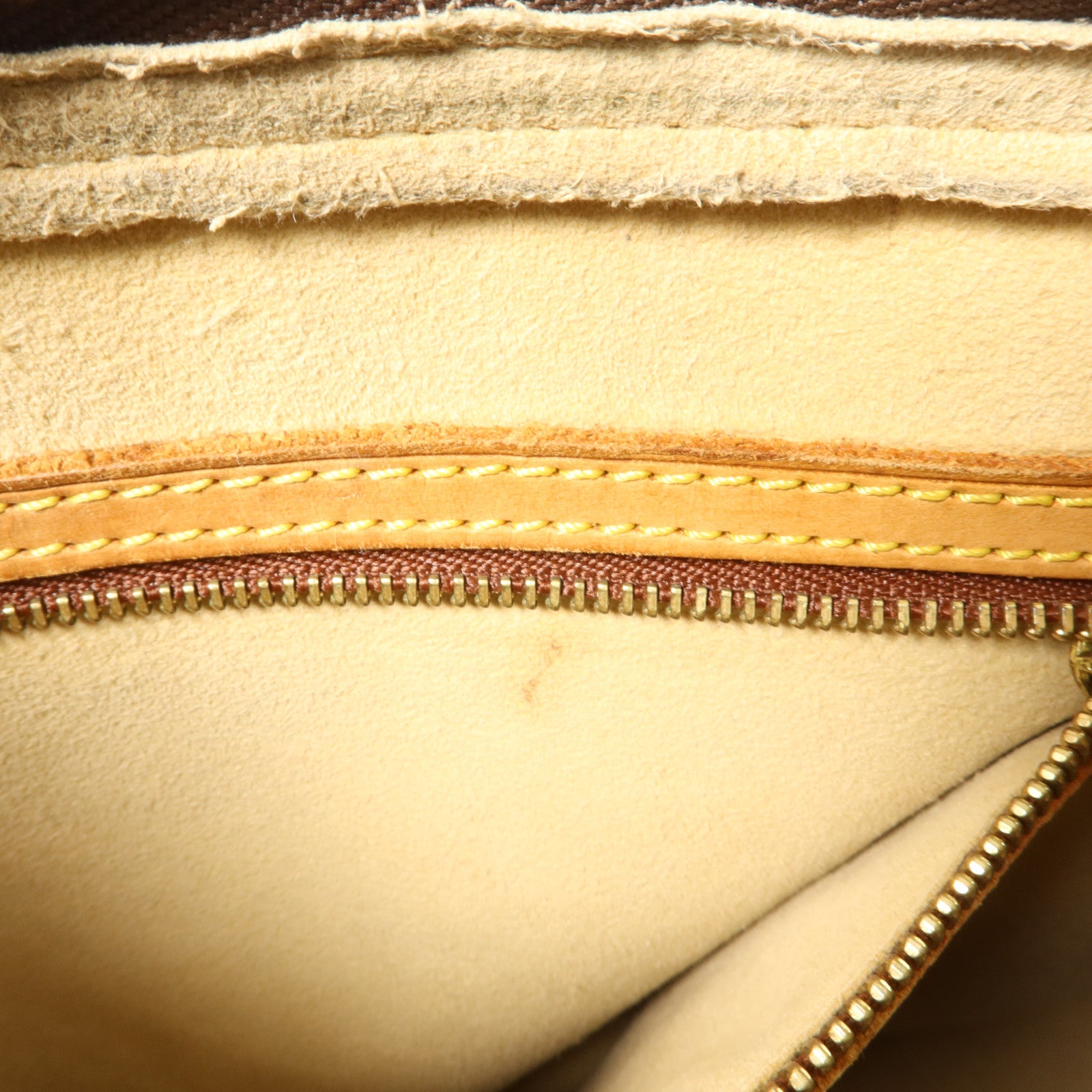 LOUIS VUITTON Monogram Looping MM金扣肩背袋棕色