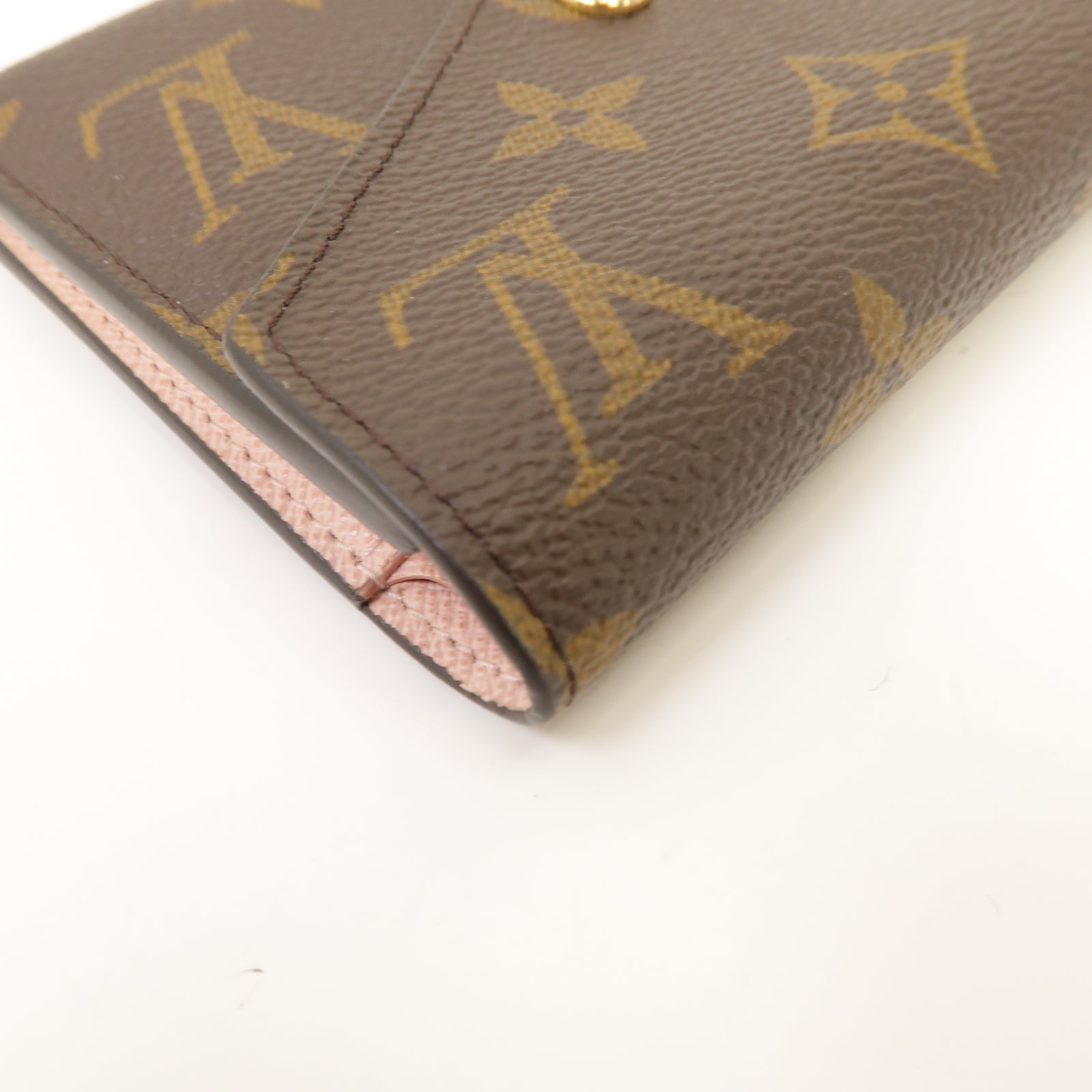 LOUIS VUITTON Monogram Victrine Wallet金扣錢包棕色