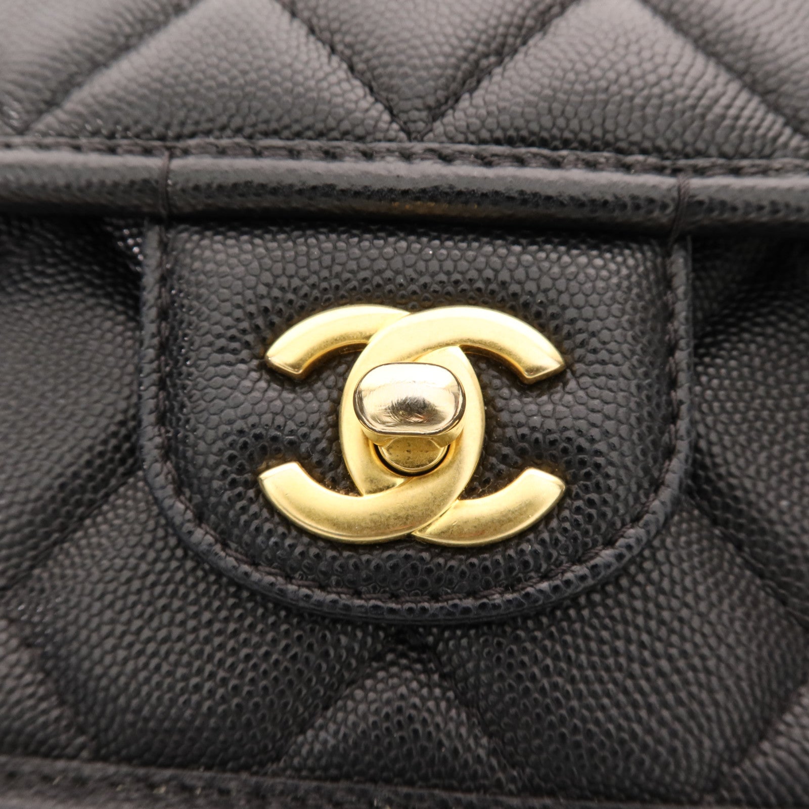 CHANEL 【激減優惠】牛皮皮革Shoulder Bag金扣手挽肩背兩用袋