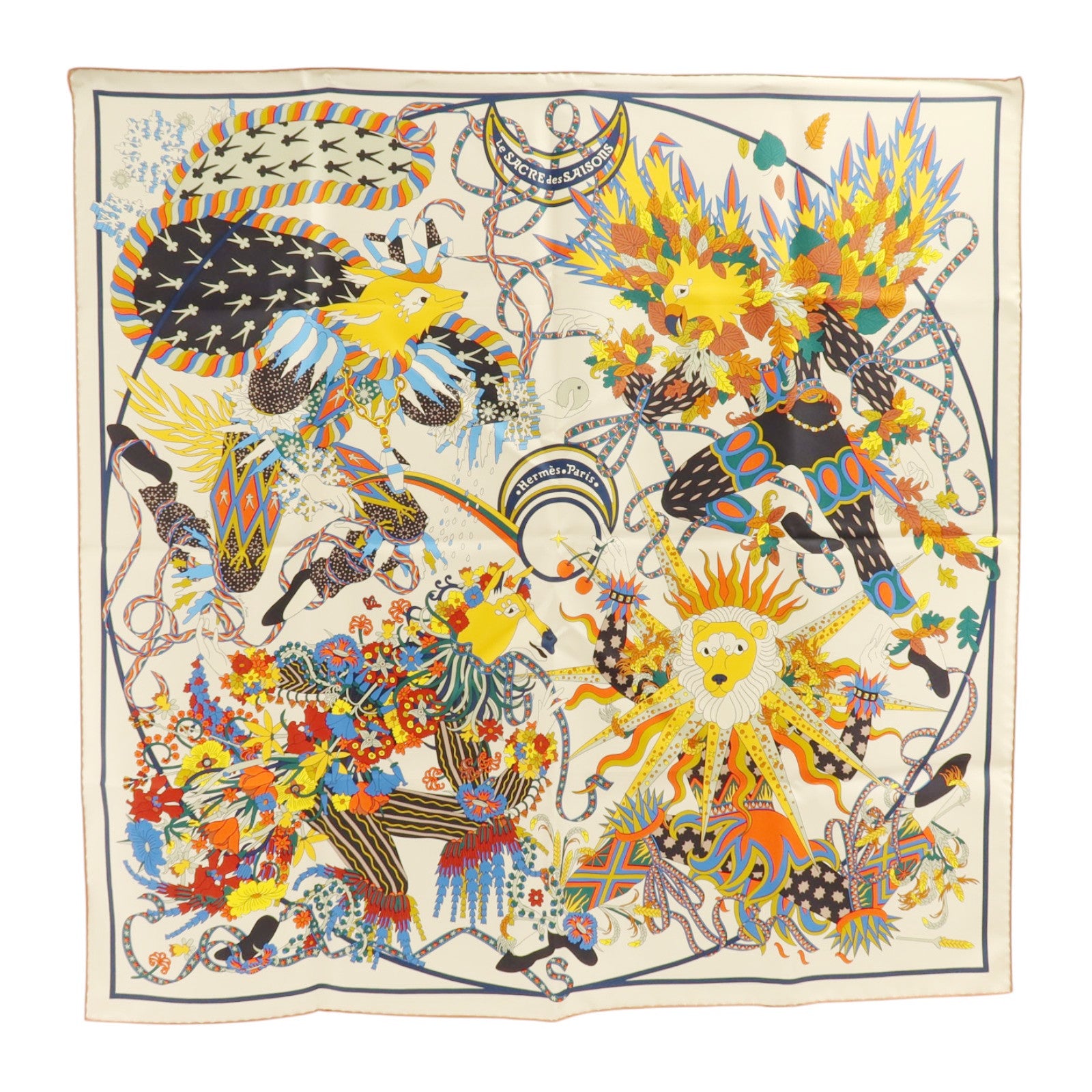 HERMES 絲質Scarf 90x90cm絲巾