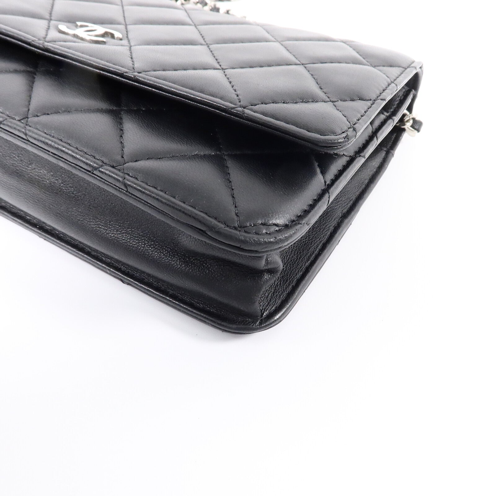 CHANEL 羊皮皮革WOC Wallet On Chain鏈帶肩背袋