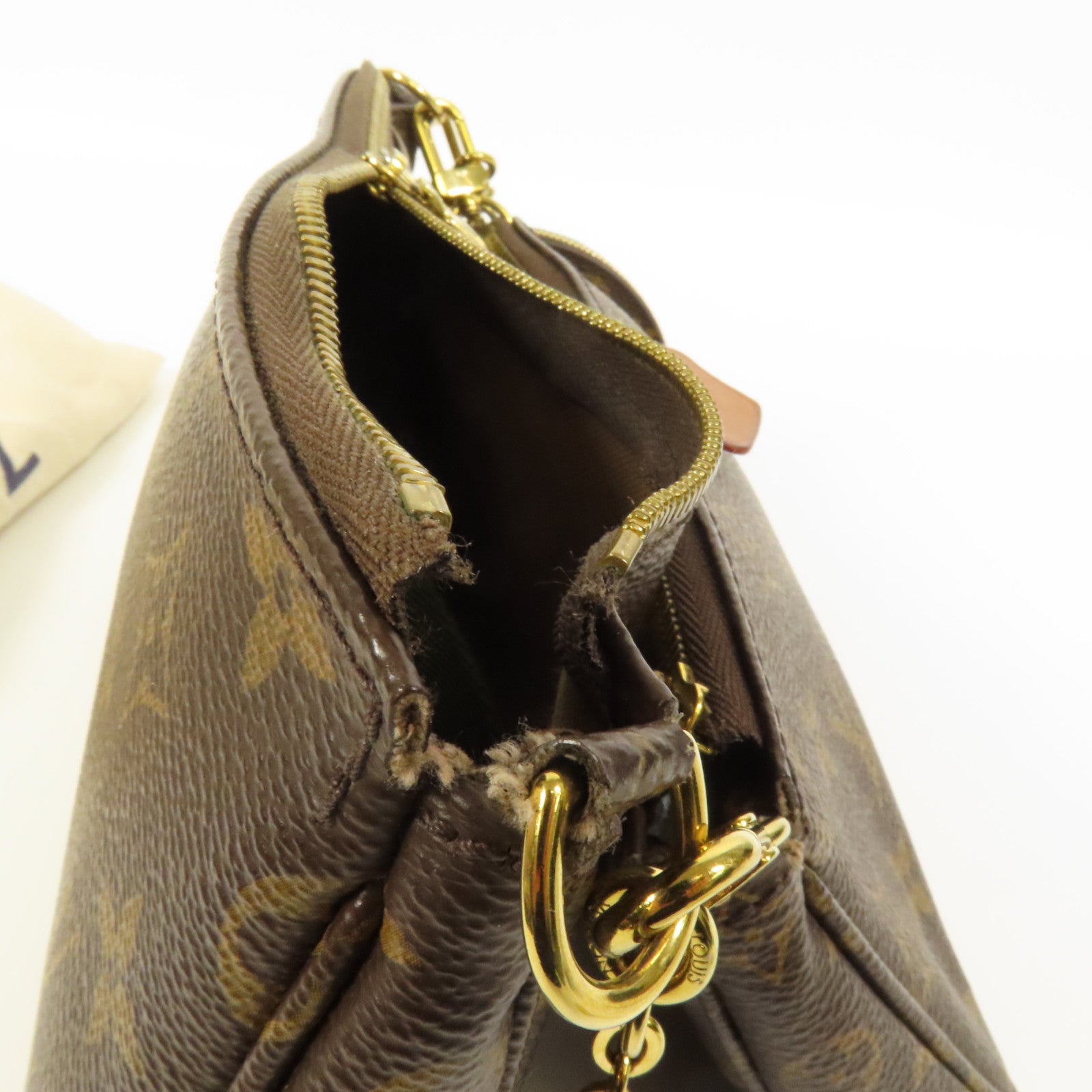 LOUIS VUITTON Monogram Multi Pochette Accessoires金扣肩背袋