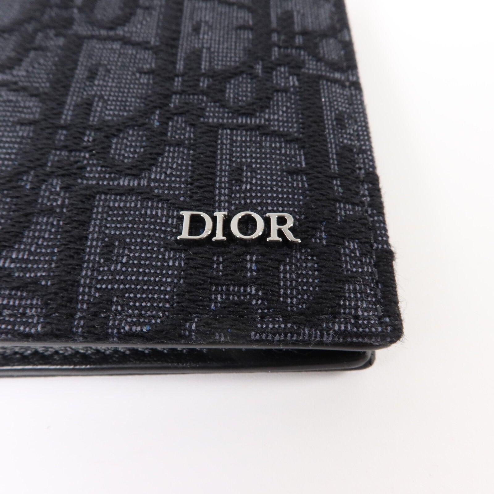 Dior 帆布/牛皮皮革Saddle Bifold Wallet錢包