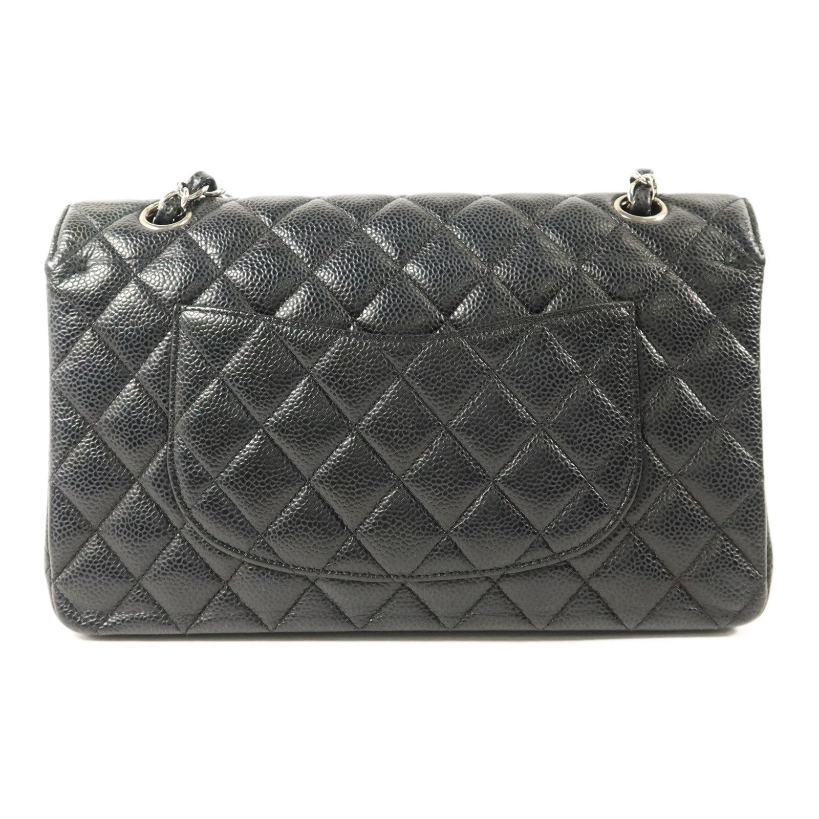 CHANEL 牛皮皮革Classic 25銀扣鏈帶肩背袋
