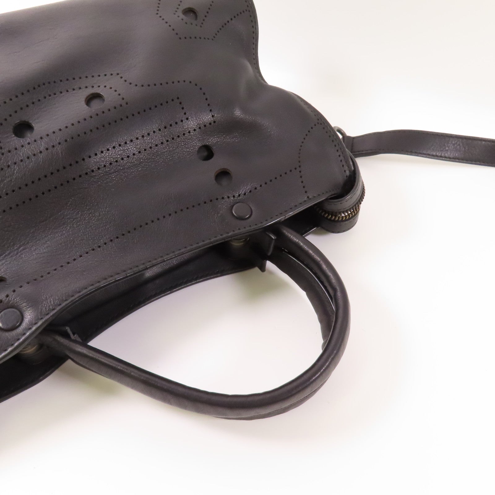 BALENCIAGA 牛皮皮革Blackout City手挽肩背兩用袋