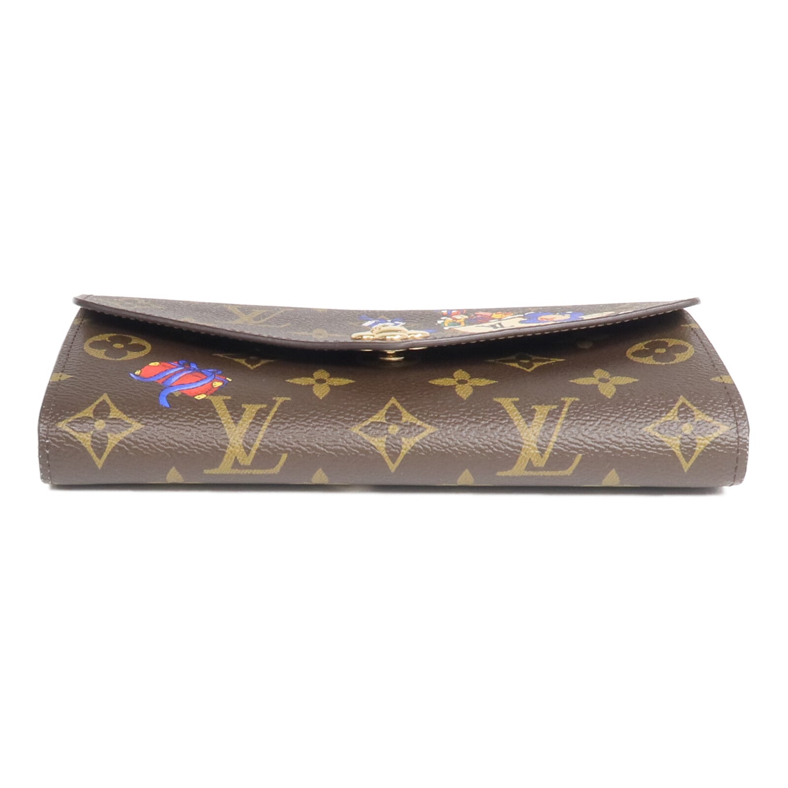 LOUIS VUITTON Monogram Sarah Wallet金扣長錢包