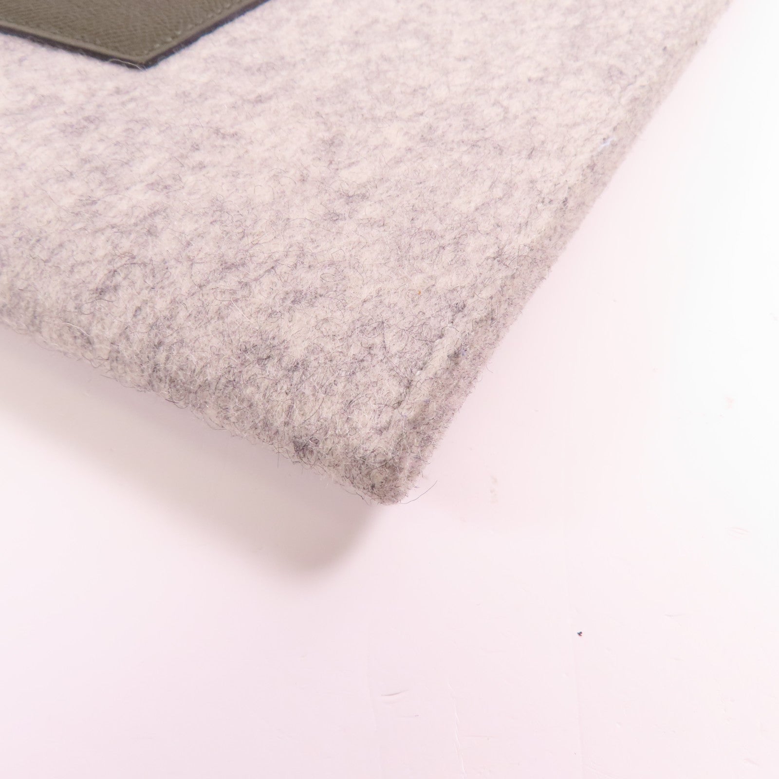 HERMES 羊毛/Epsom皮革TooDoo 37手拿包