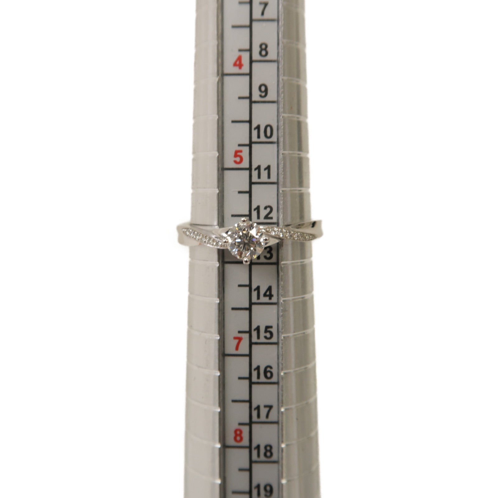JEWELRY PT900鉑金Platinum Diamond Ring 0.35ct鑽石戒指US#5.75