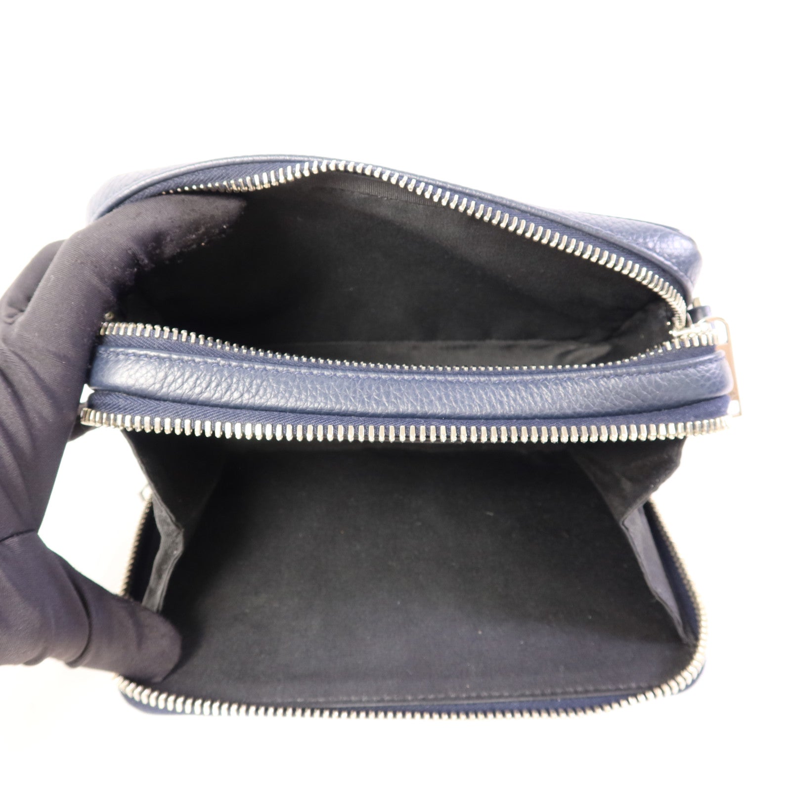 Dior 牛皮皮革Shoulder Bag銀扣肩背袋