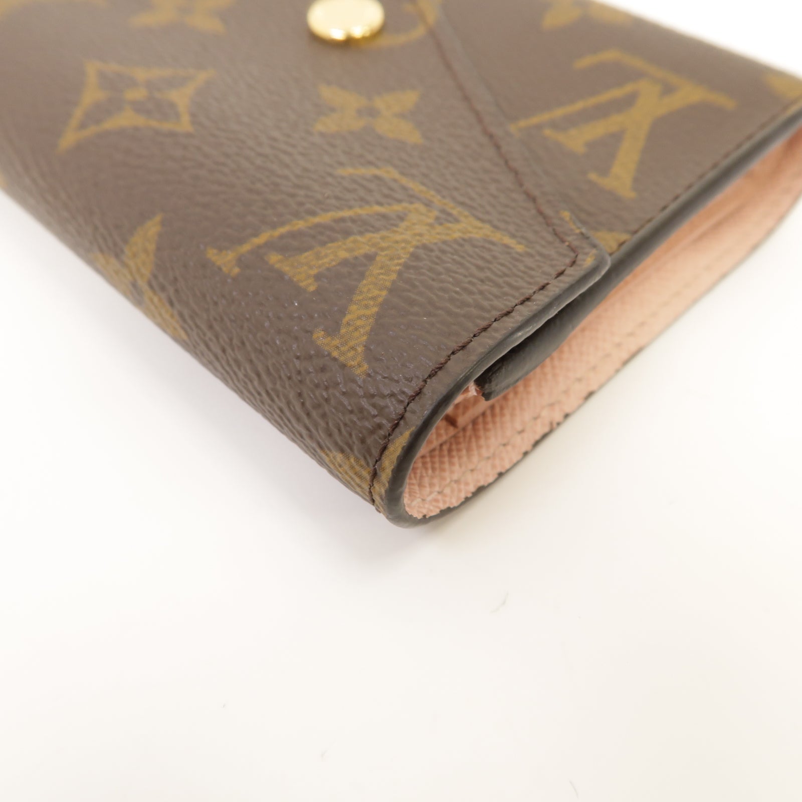 LOUIS VUITTON Monogram Victrine Wallet金扣錢包棕色