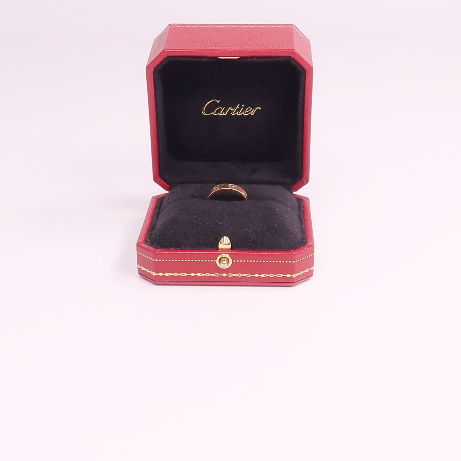 CARTIER 18K玫瑰金Mini Love Ring戒指