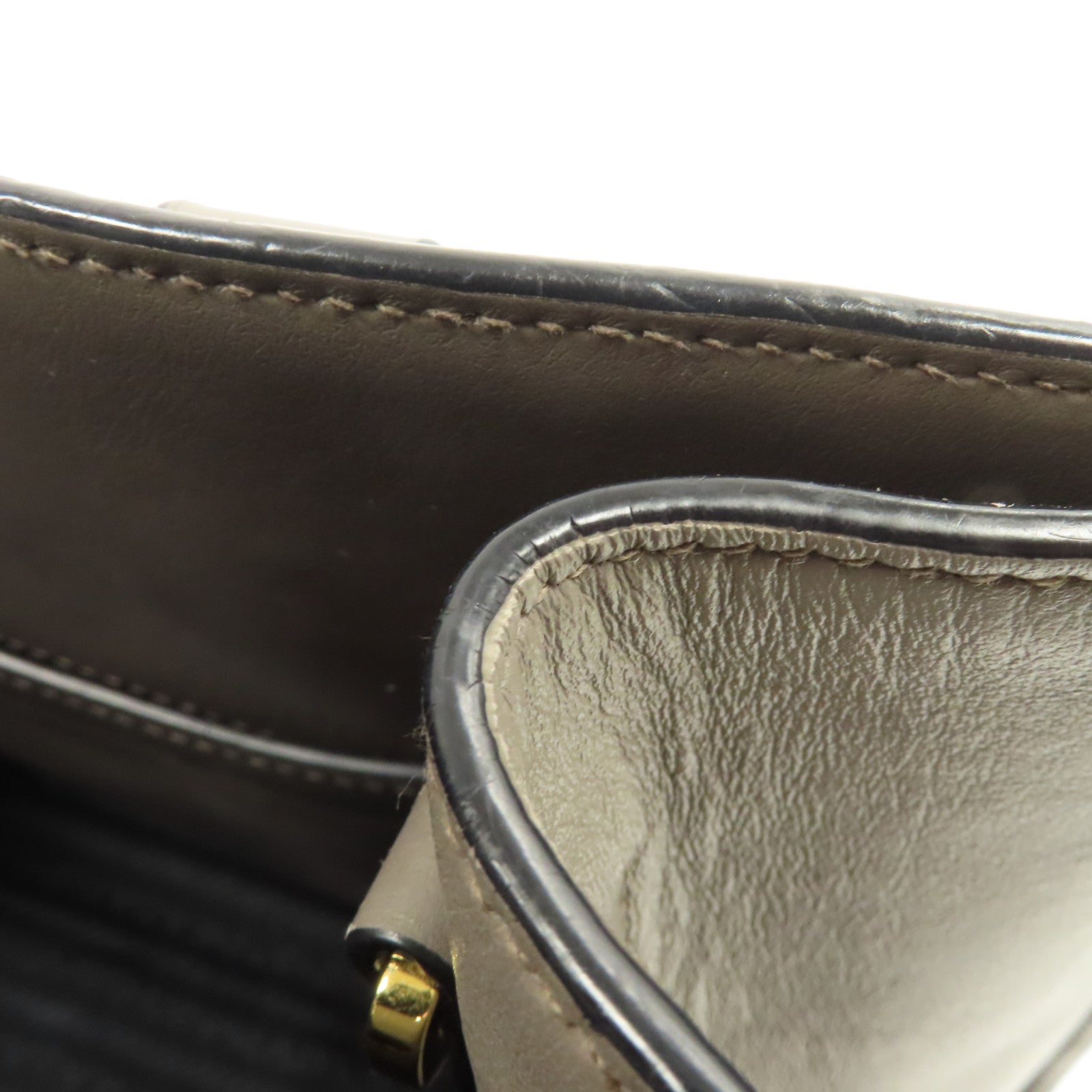 PRADA 牛皮皮革Saffiano Leather Lux Convertible Tote Bag金扣肩背袋灰色
