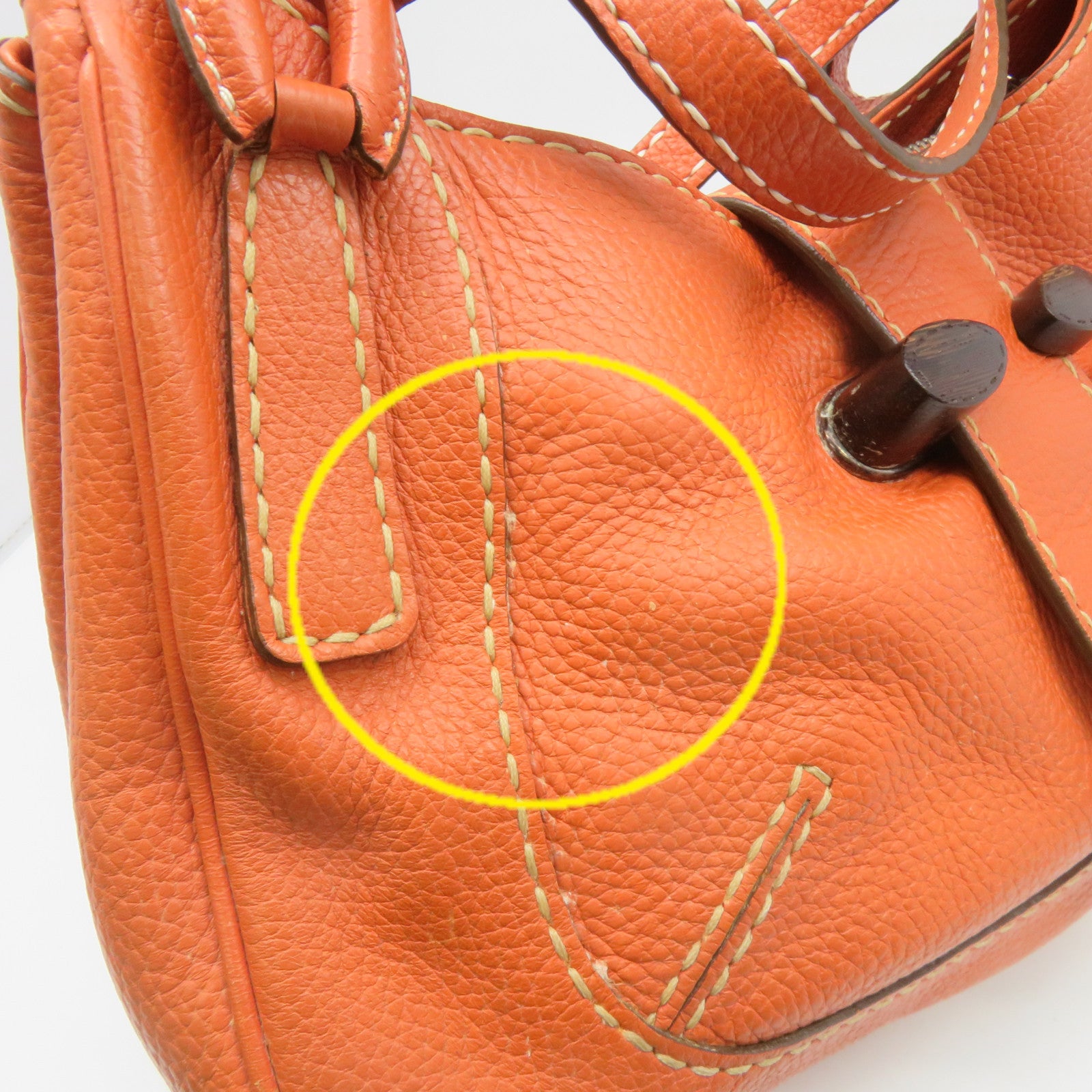 TOD’S 【激減優惠】牛皮皮革Shoulder Bag肩背袋橙色