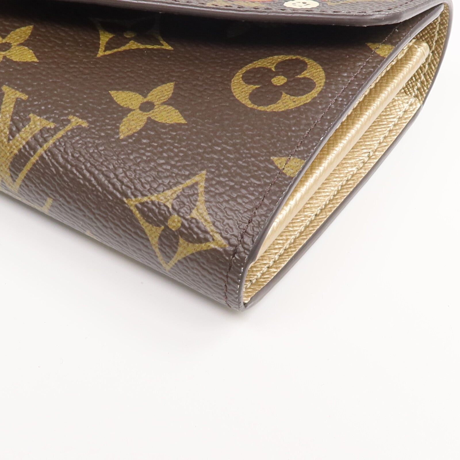 LOUIS VUITTON Monogram Sarah Wallet金扣長錢包