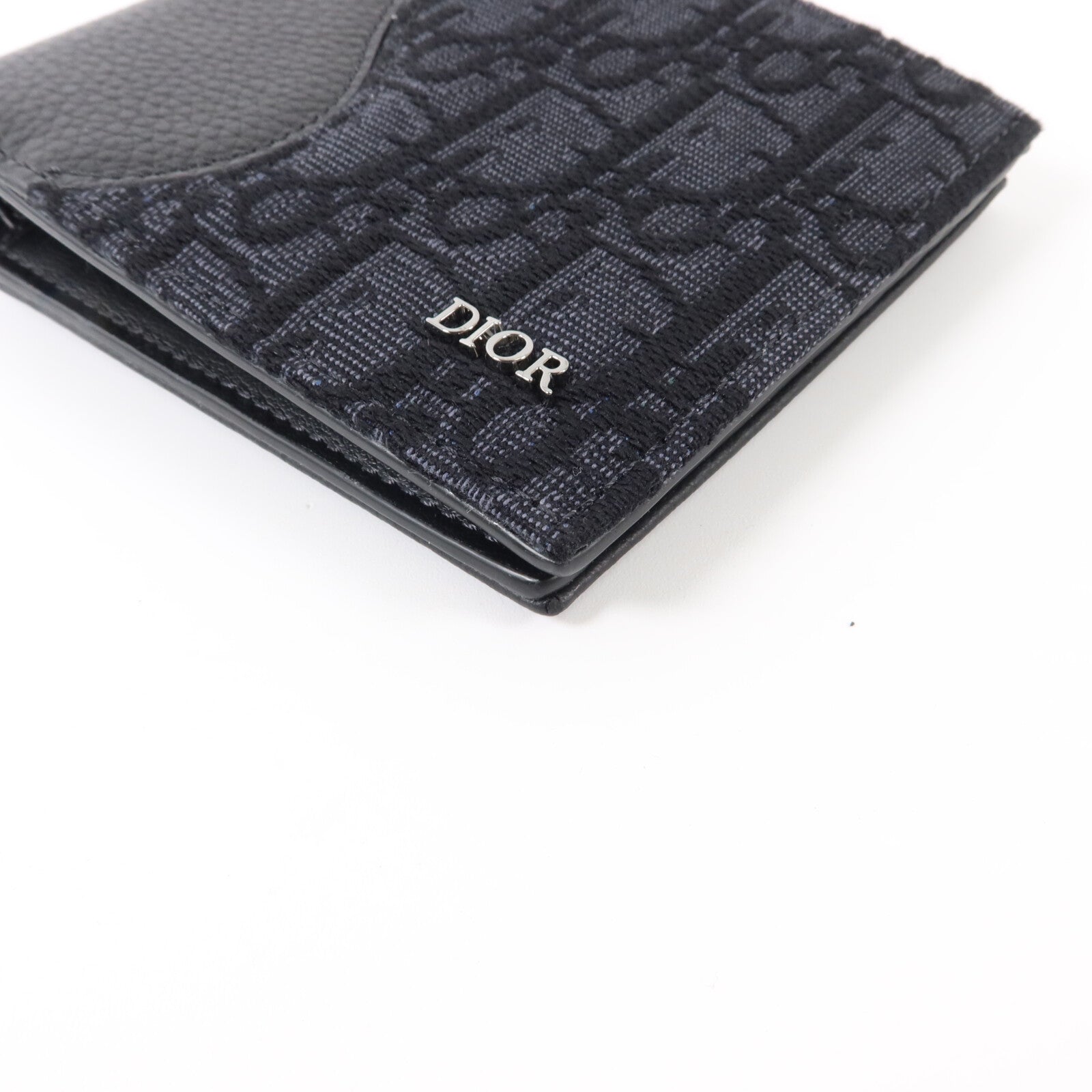 Dior 帆布/牛皮皮革Saddle Bifold Wallet錢包