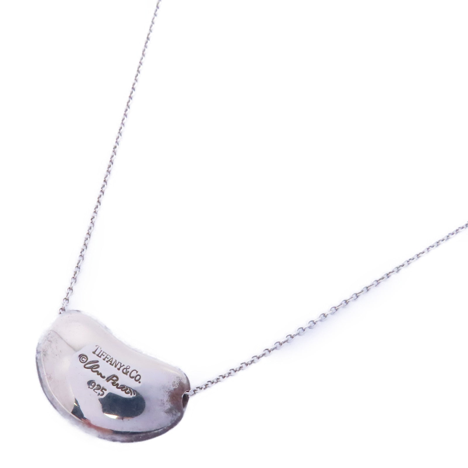 TIFFANY＆CO 925純銀Bean Necklace項鍊