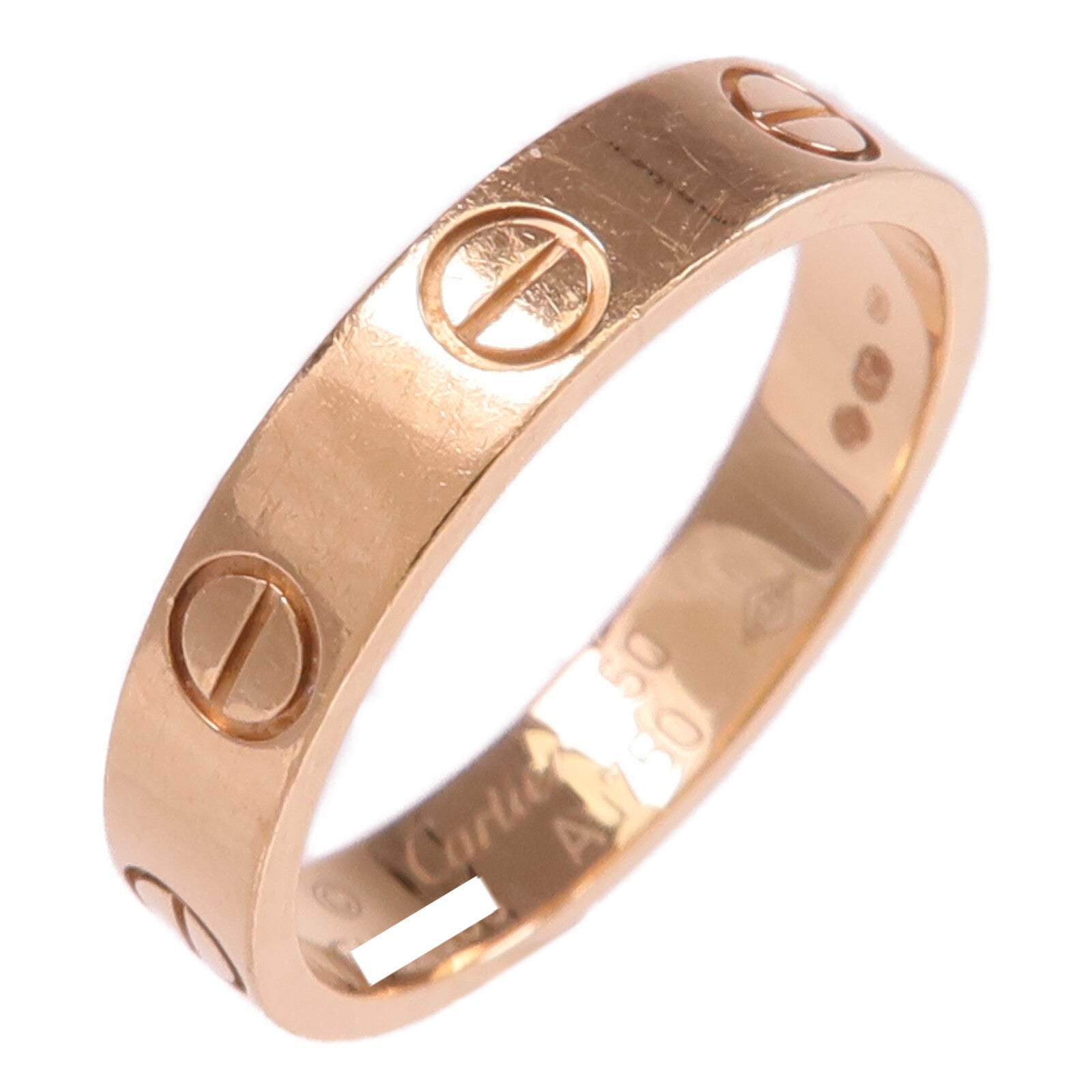 CARTIER 18K玫瑰金Mini Love Ring戒指