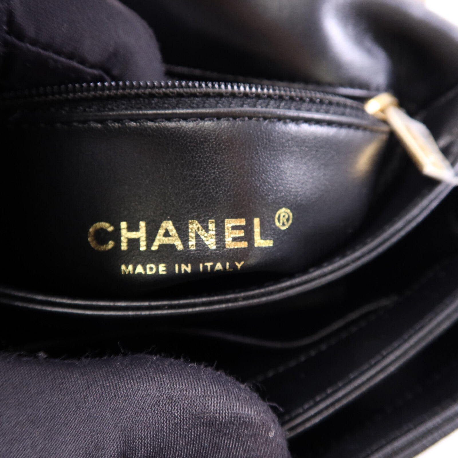 CHANEL 羊皮皮革Chain Shoulder Bag金扣鏈帶手挽肩背兩用袋