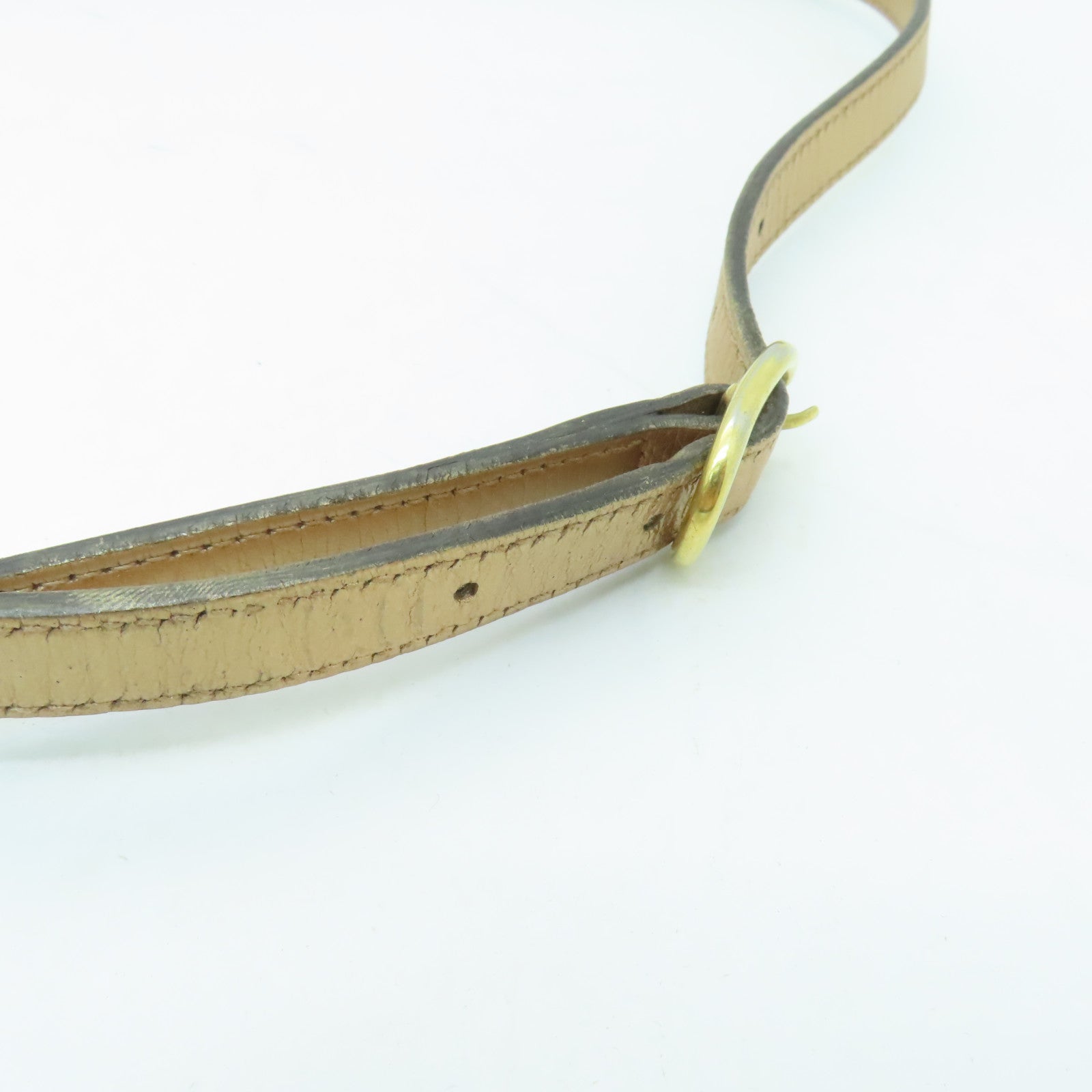 GUCCI 【激減優惠】牛皮皮革Horsebit Handbag金扣手挽肩背兩用袋金色