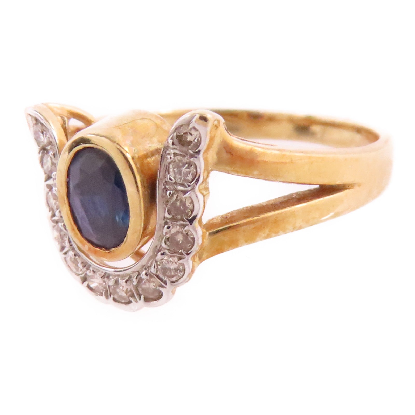 JEWELRY 14K玫瑰金/藍寶石/紅寶石/鑽石Sapphire Ruby Diamond Ring戒指US#5.75