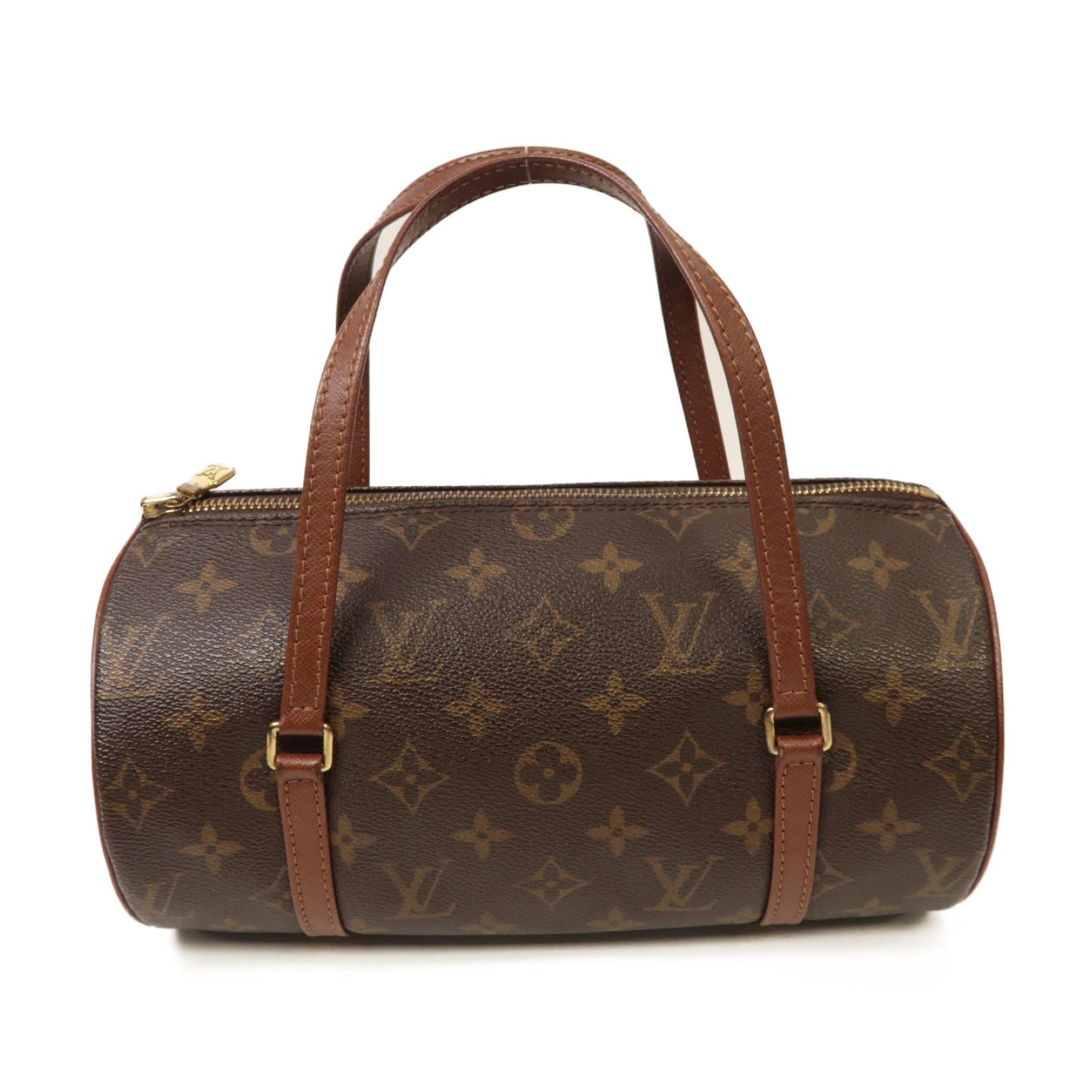 LOUIS VUITTON 【激減優惠】Monogram Papillon金扣手挽袋啡色