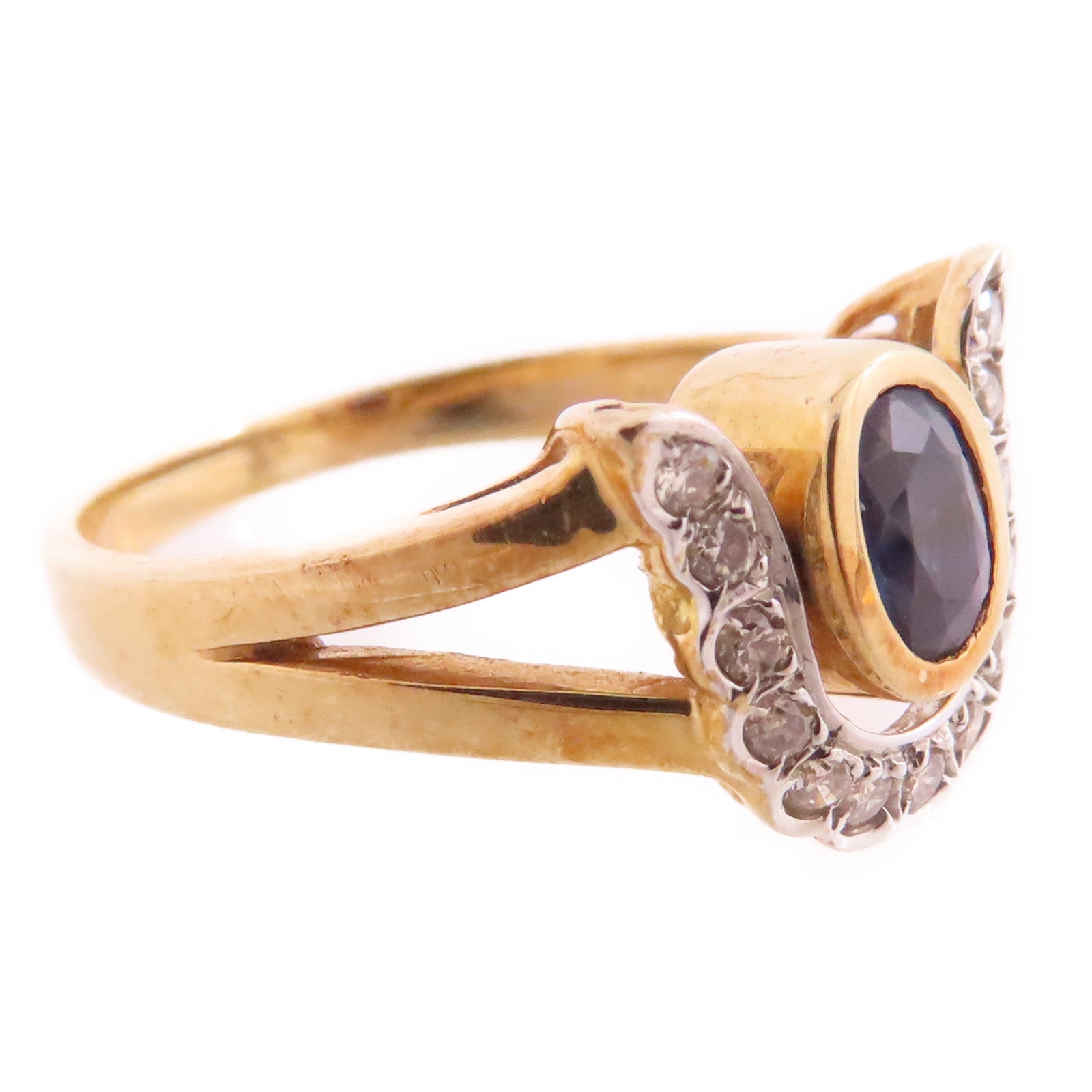 JEWELRY 14K玫瑰金/藍寶石/紅寶石/鑽石Sapphire Ruby Diamond Ring戒指US#5.75