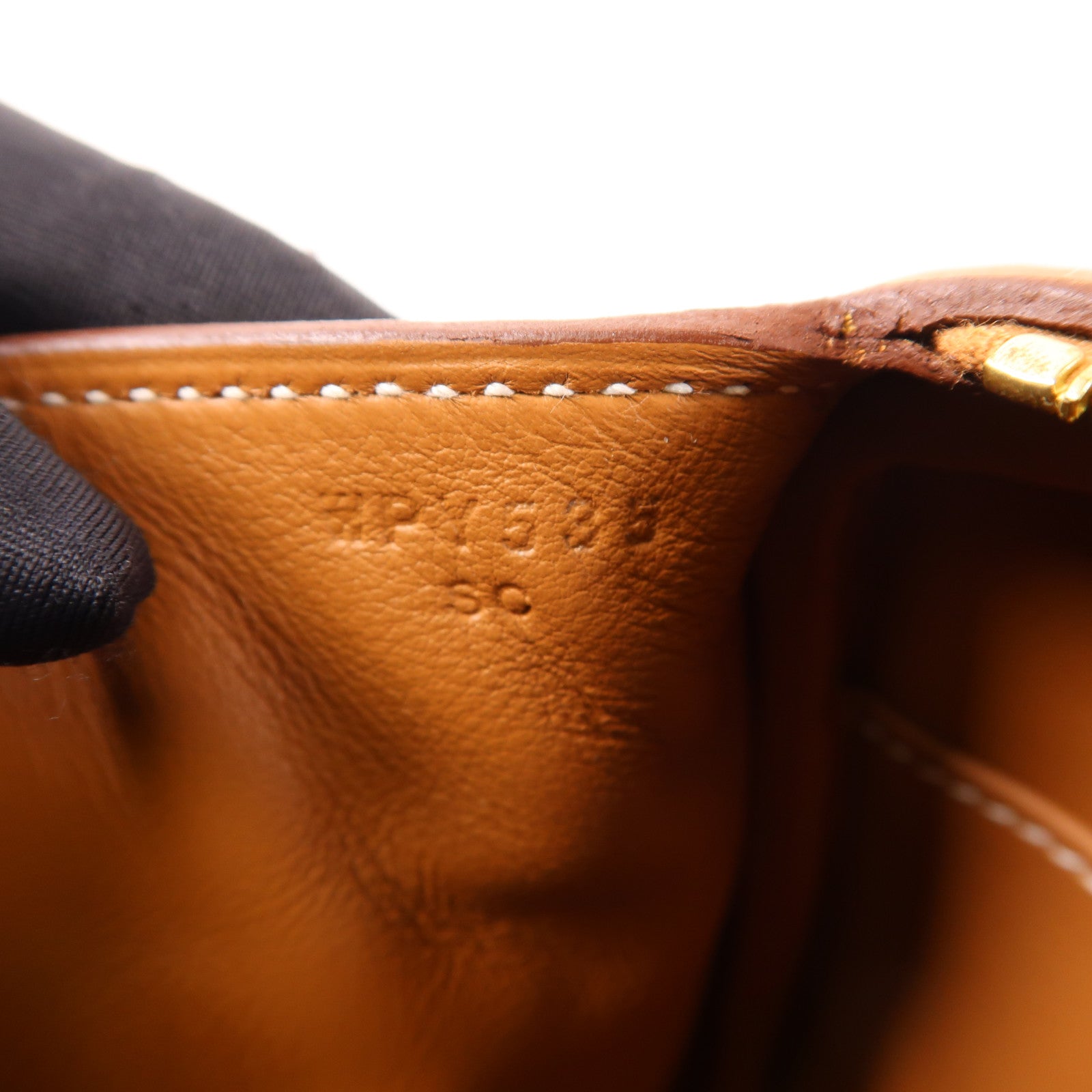 HERMES Clemence皮革Mini Lindy金扣手挽肩背兩用袋Gold