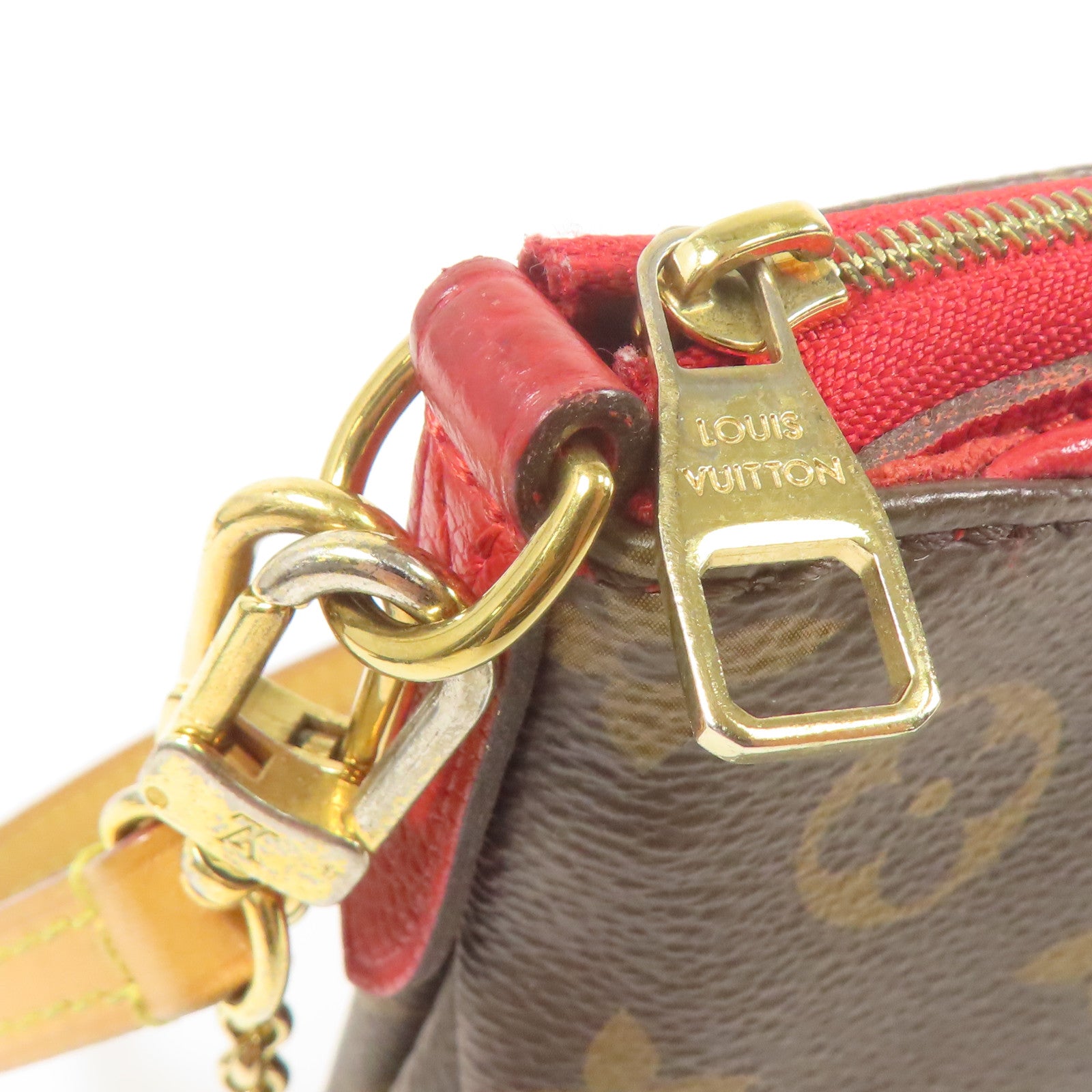 LOUIS VUITTON Monogram Pallas Clutch金扣鏈帶手挽肩背兩用袋
