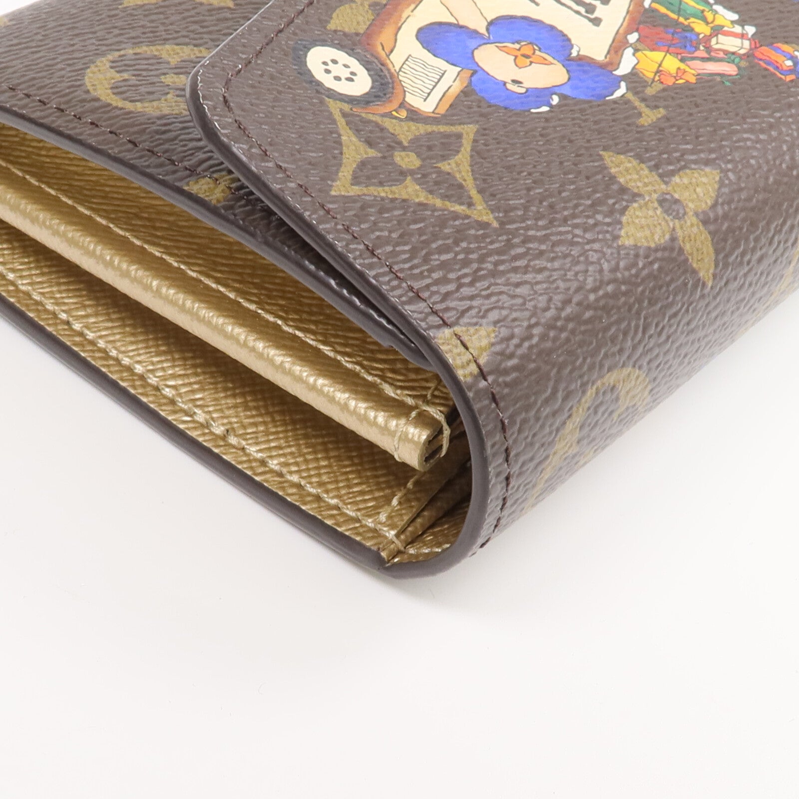 LOUIS VUITTON Monogram Sarah Wallet金扣長錢包