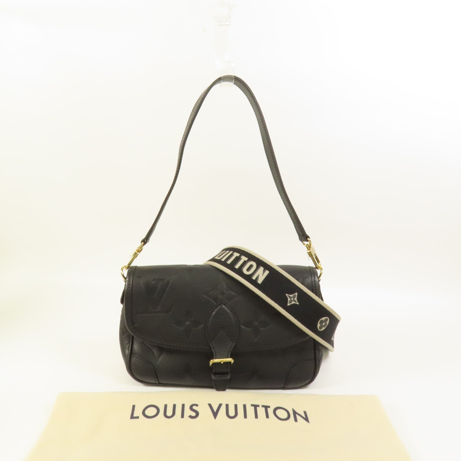 LOUIS VUITTON Monogram Empreinte Diane金扣肩背袋