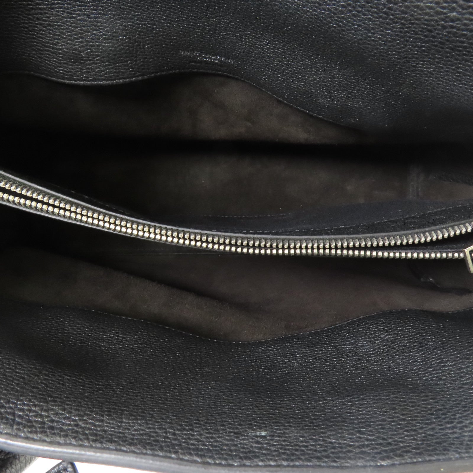 SAINT LAURENT 牛皮皮革Sac De Jour銀扣手挽肩背兩用袋