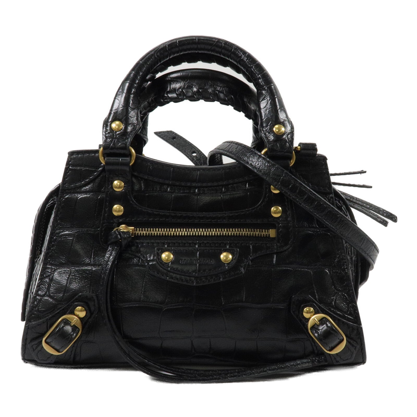 BALENCIAGA 牛皮皮革Neo Classic City Mini手挽肩背兩用袋