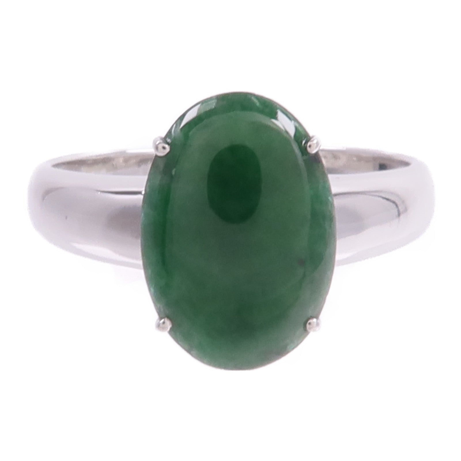 JEWELRY 18K白金Jade Ring翡翠戒指