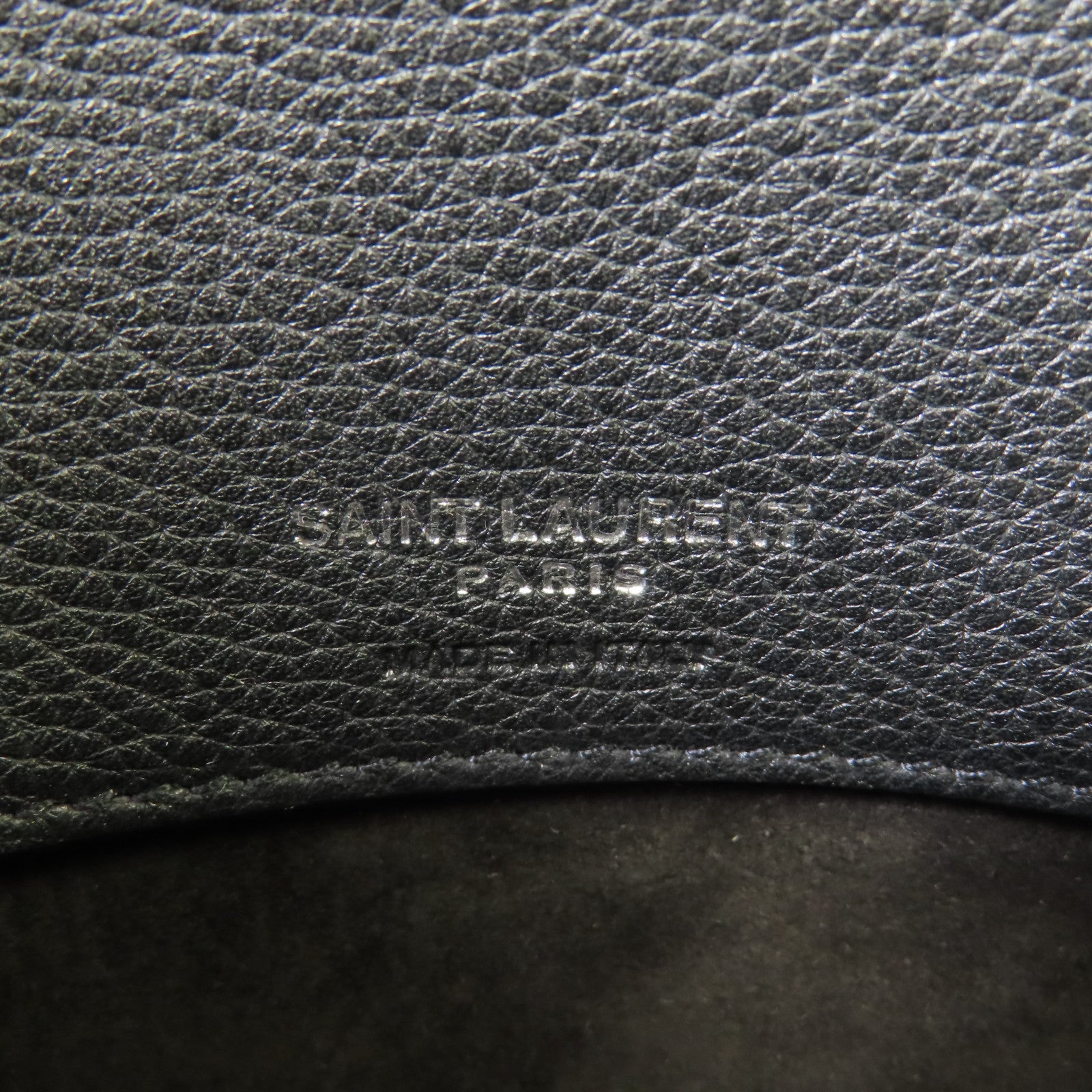 SAINT LAURENT 牛皮皮革Sac De Jour銀扣手挽肩背兩用袋