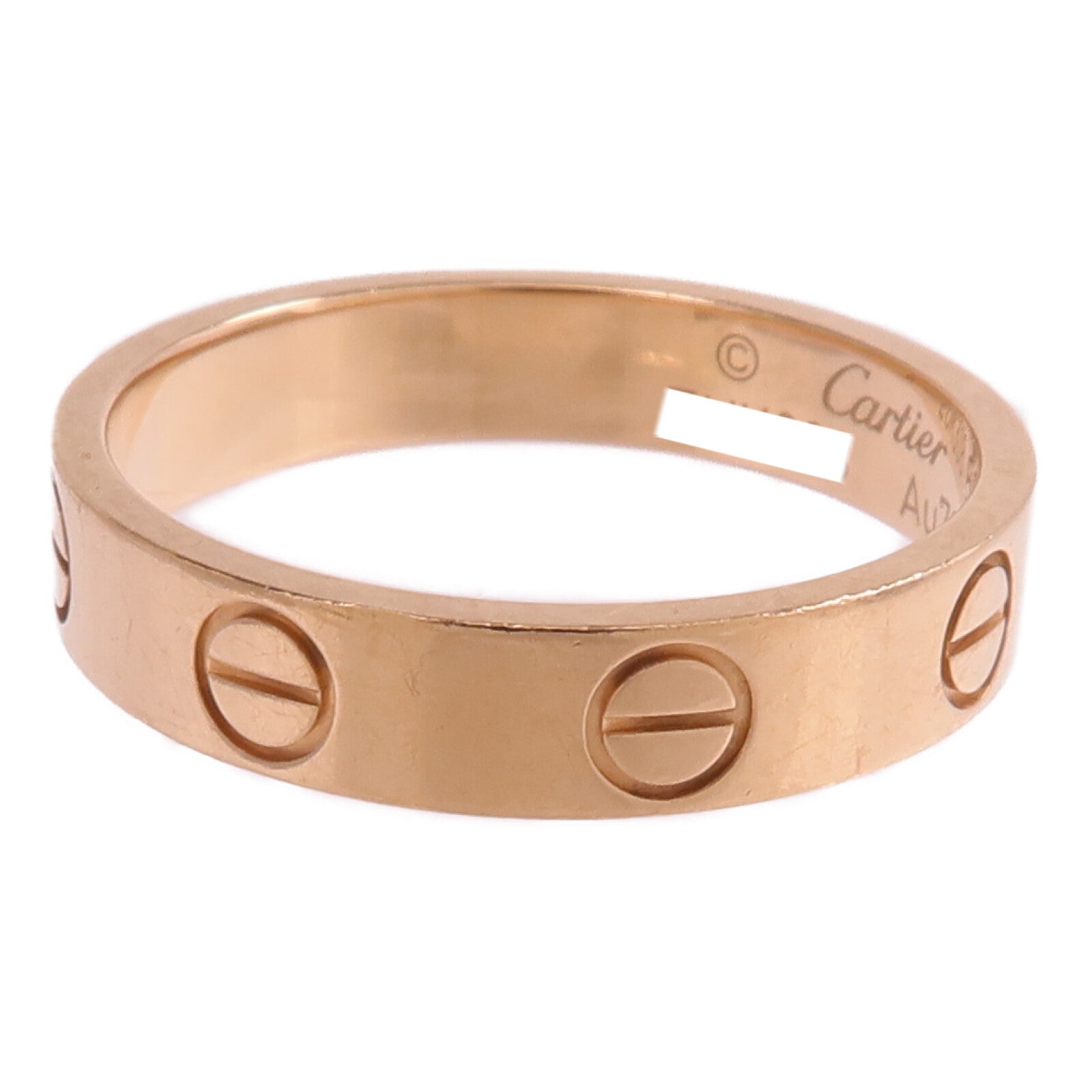 CARTIER 18K玫瑰金Mini Love Ring戒指