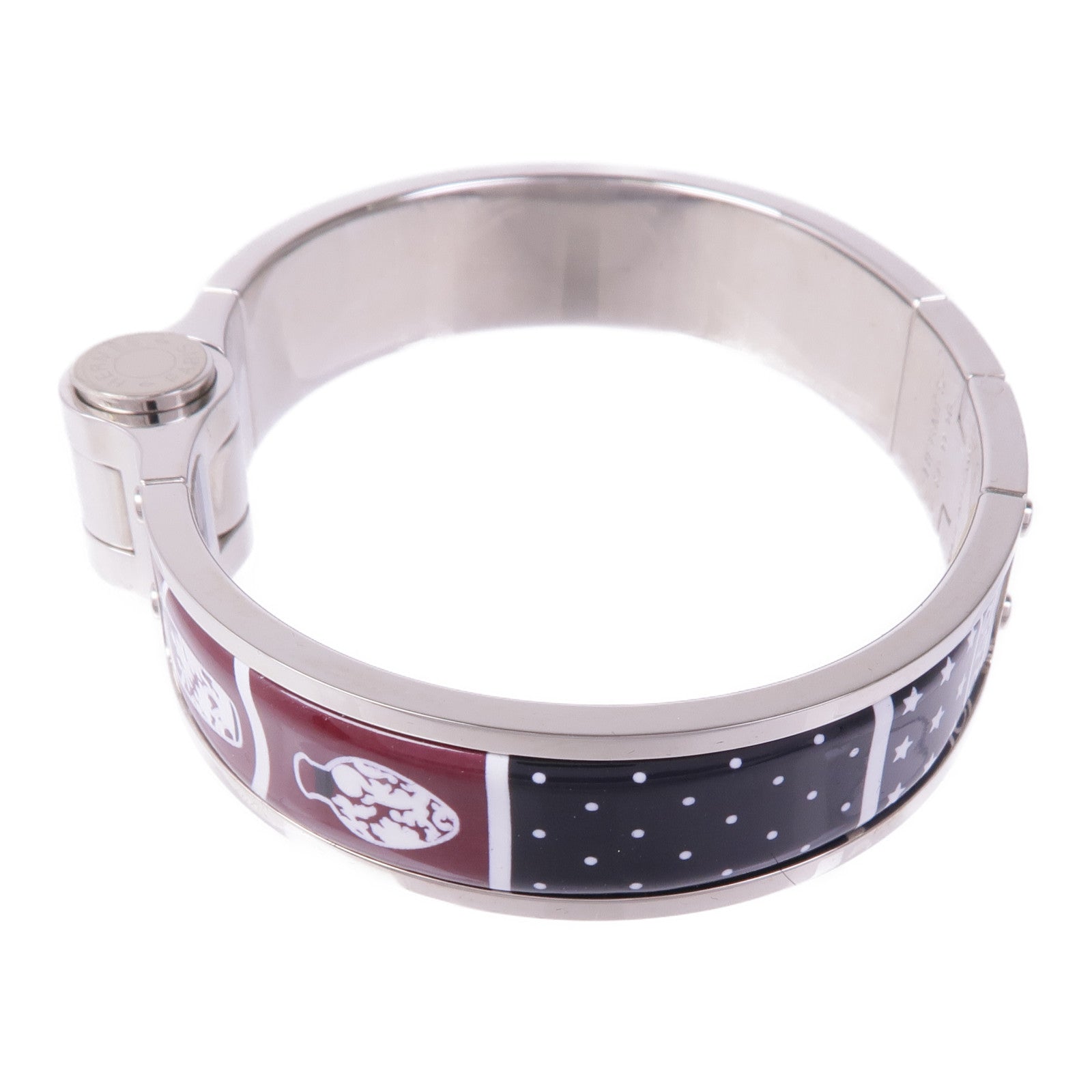HERMES 金屬/琺瑯Charniere Bracelet手鐲