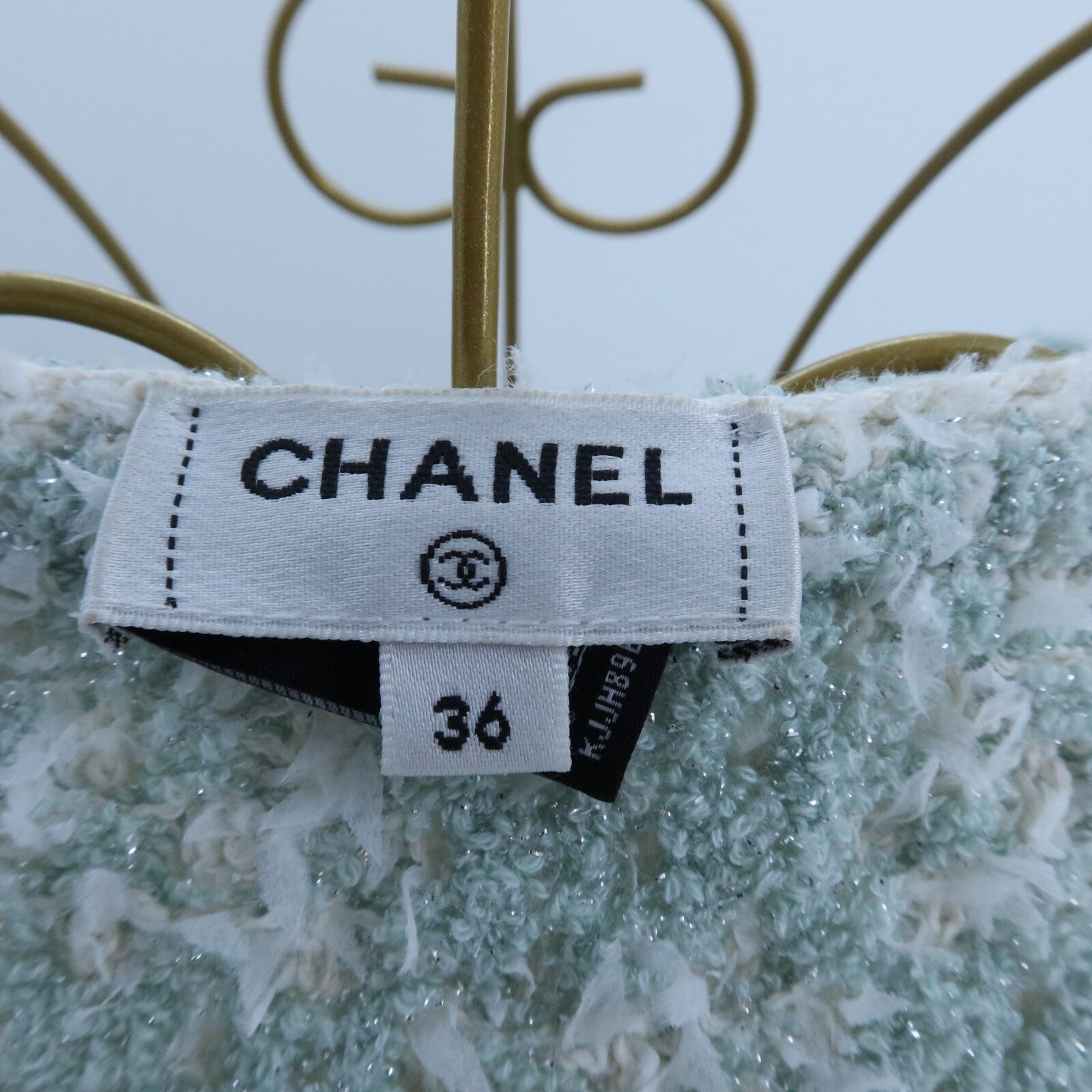 CHANEL Cotton/Polyamide Collarless Jacket外套