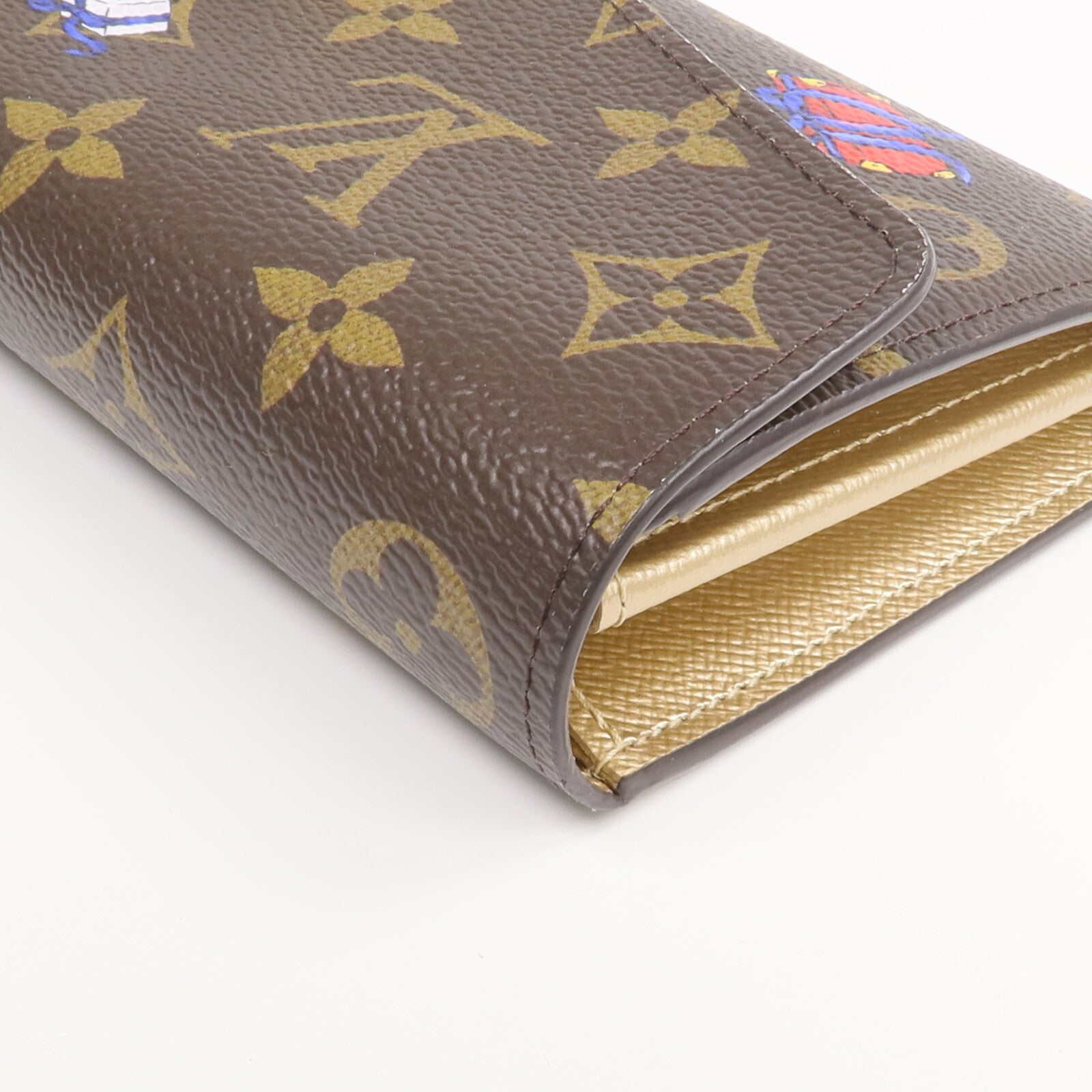 LOUIS VUITTON Monogram Sarah Wallet金扣長錢包