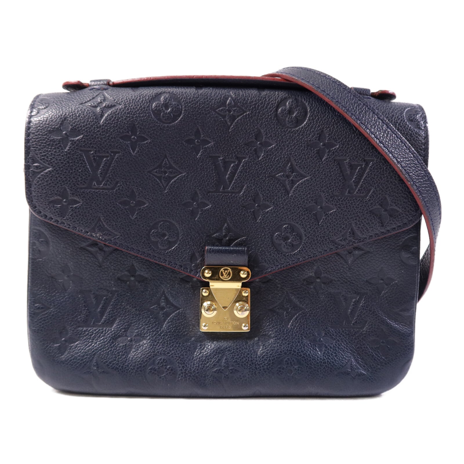 LOUIS VUITTON Monogram Empreinte Pochette Metis金扣手挽肩背兩用袋