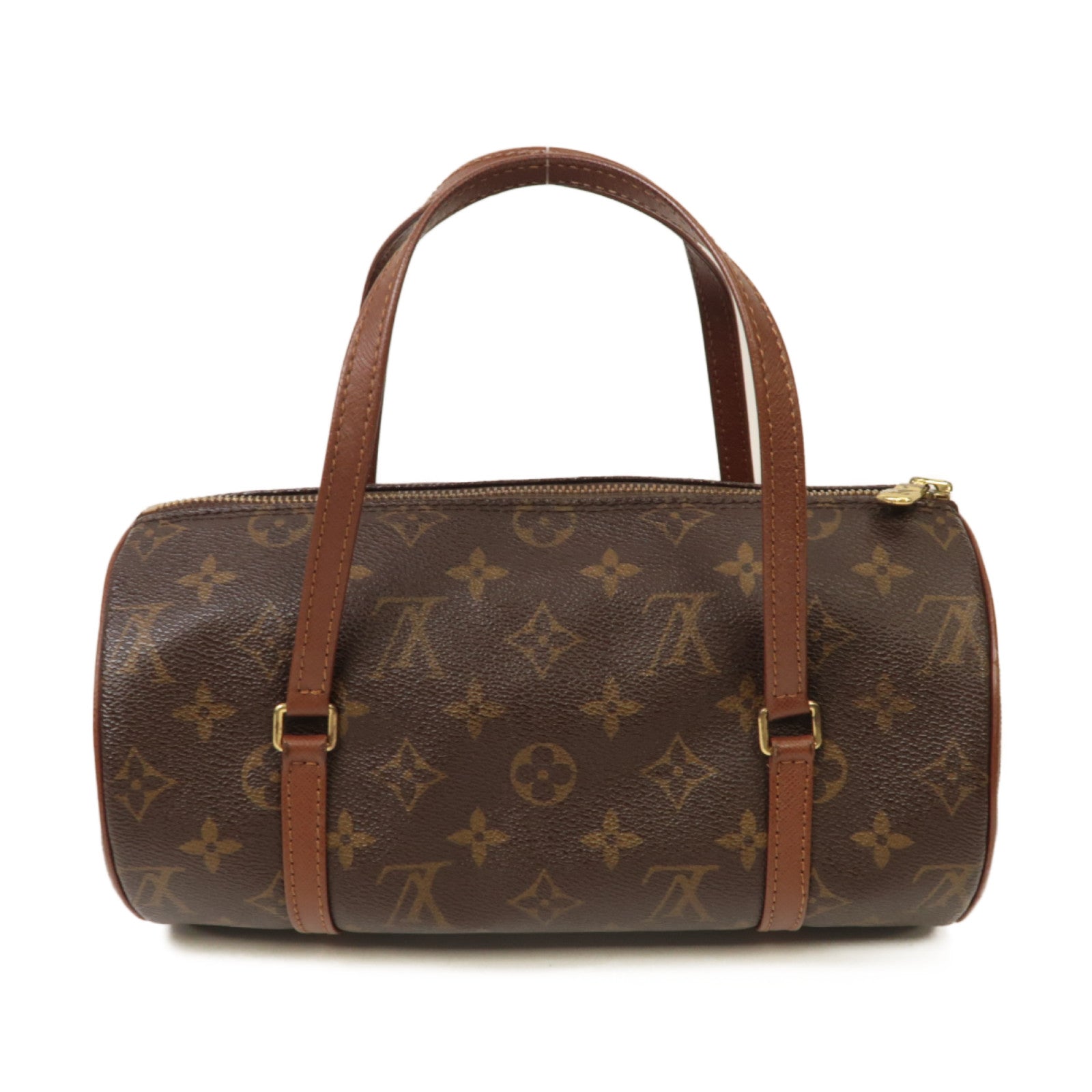 LOUIS VUITTON 【激減優惠】Monogram Papillon金扣手挽袋啡色