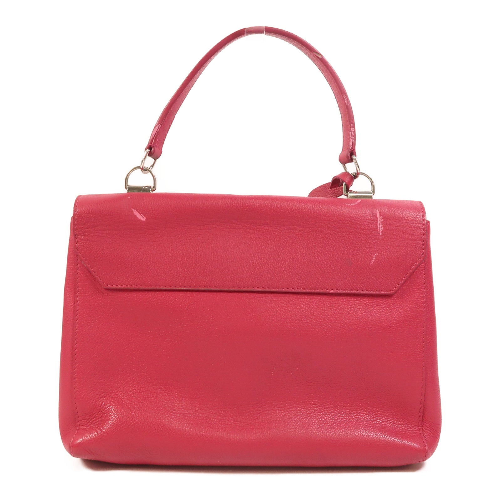 LOUIS VUITTON 牛皮皮革Lockme 2銀扣手挽肩背兩用袋