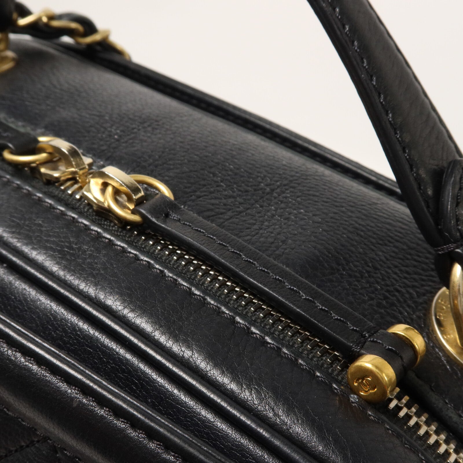 CHANEL 牛皮皮革Shoulder Bag With Handle鏈帶手挽肩背兩用袋