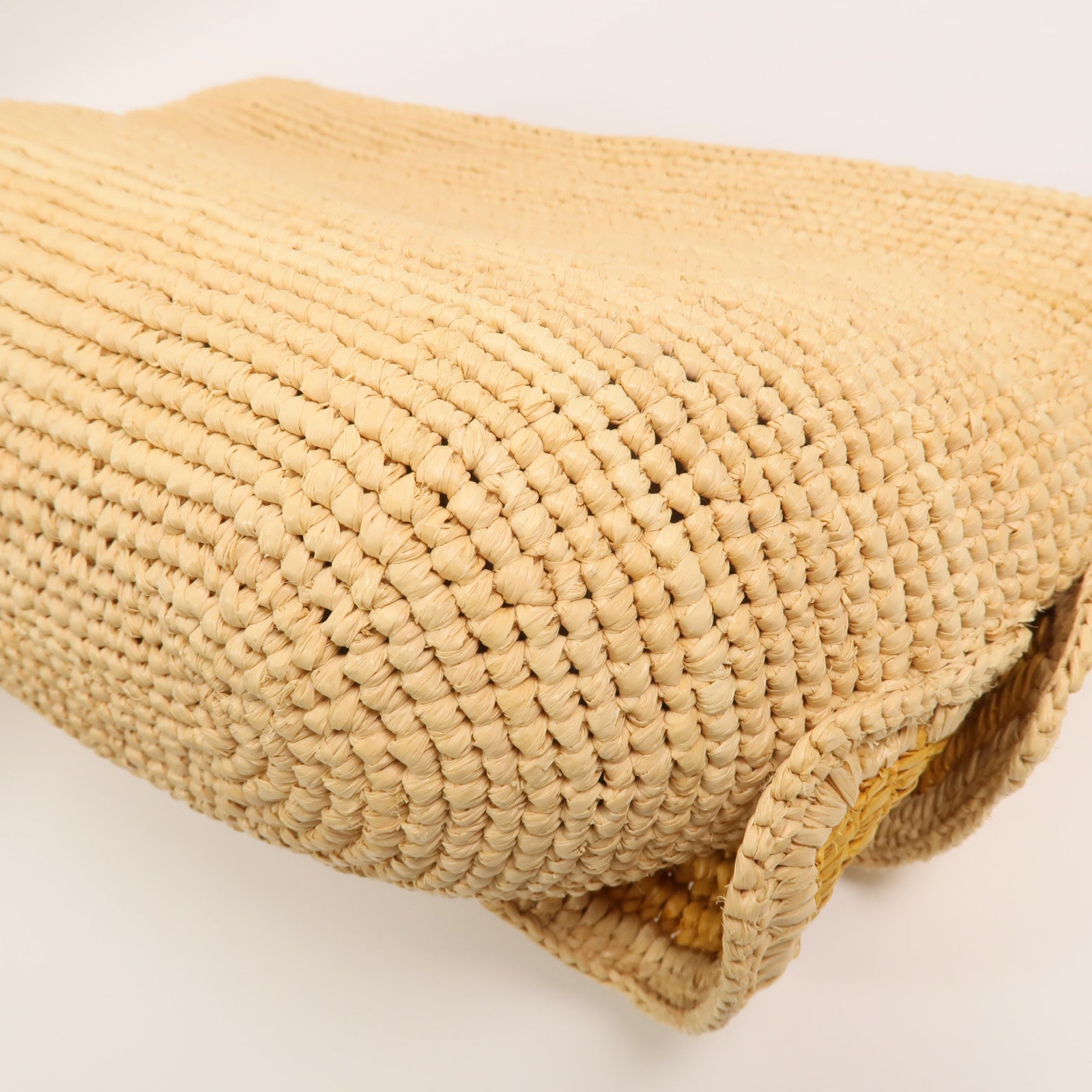 LOEWE Raffia/牛皮皮革Paula's Ibiza Ruffle Pochette肩背袋