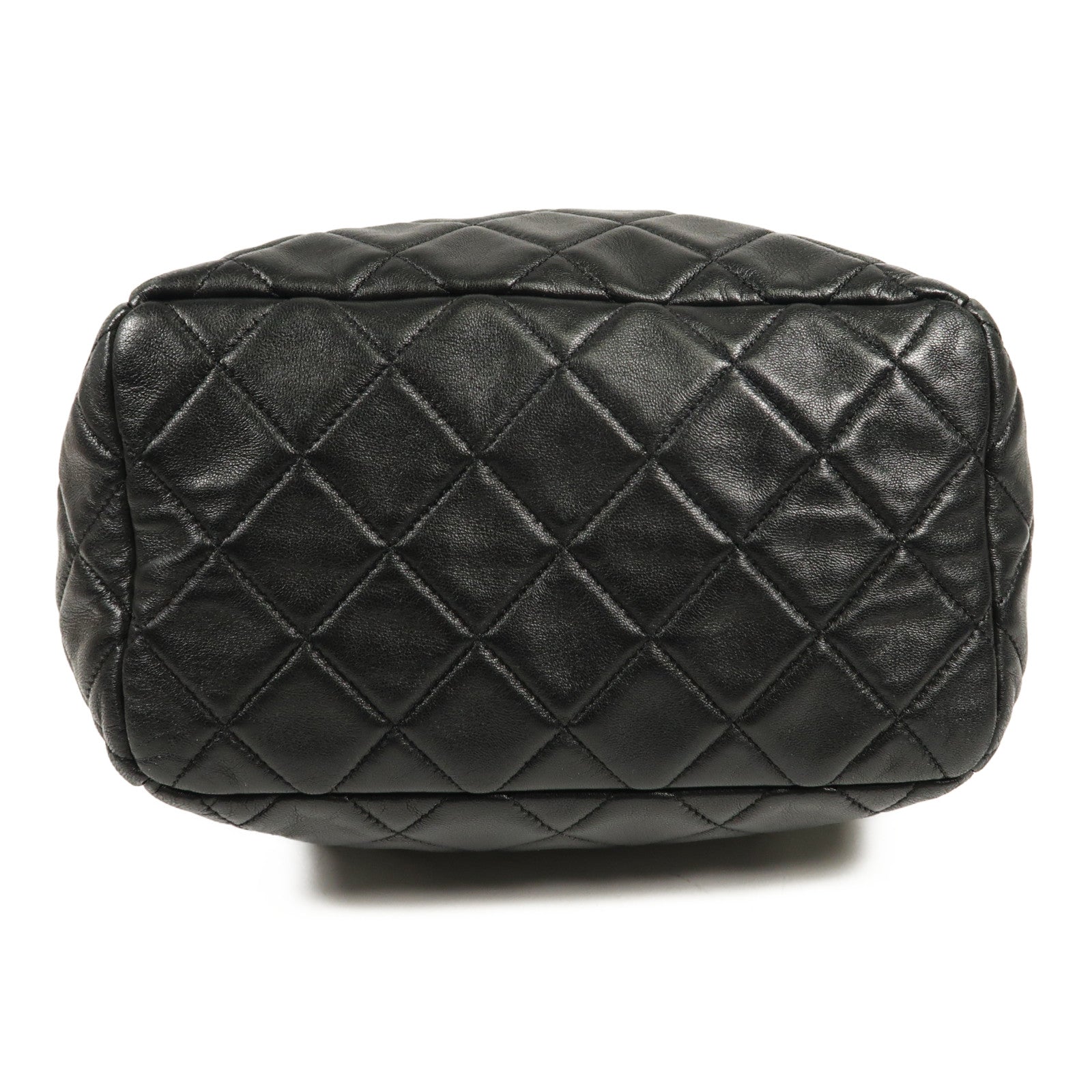 CHANEL 牛皮皮革Shoulder Bag銀扣鏈帶手挽肩背兩用袋