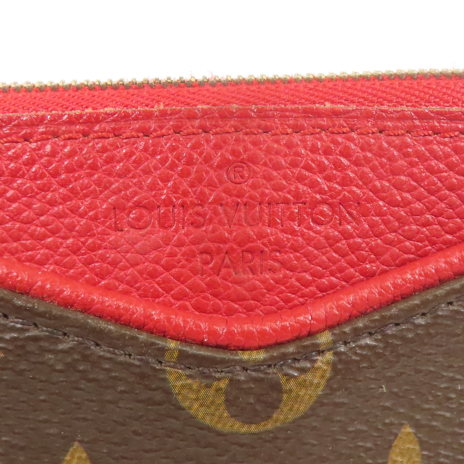 LOUIS VUITTON Monogram Pallas Clutch金扣鏈帶手挽肩背兩用袋