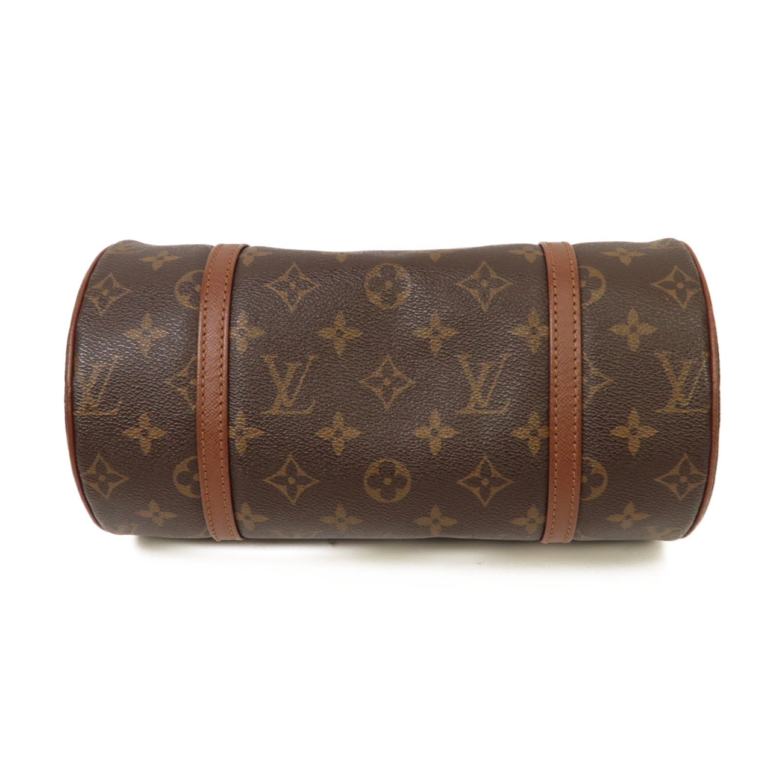 LOUIS VUITTON 【激減優惠】Monogram Papillon金扣手挽袋啡色
